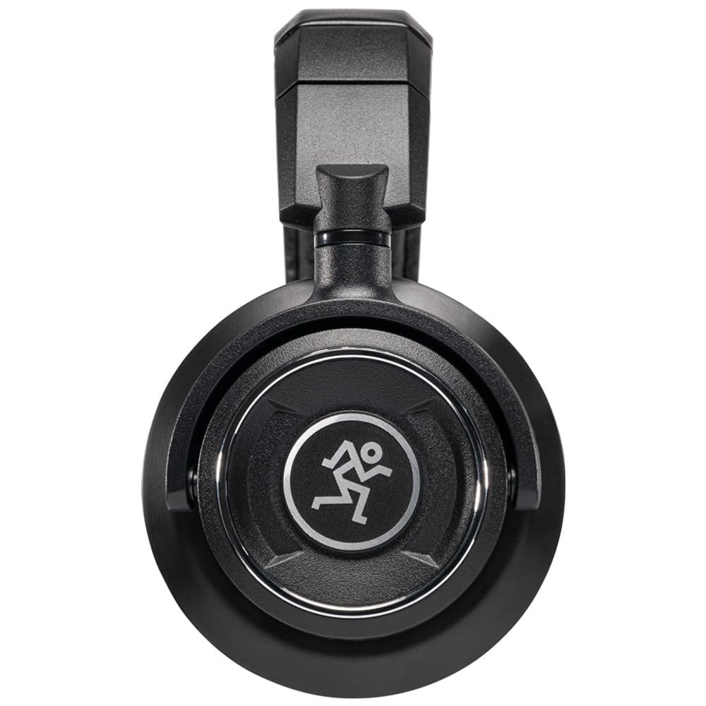 Liquid Audio Mackie MC-350 Professional Closed-Back Headphones Black Bundle with Pig Hog 25ft Headphone Extension Cable and Instrument Polishiing Cloth