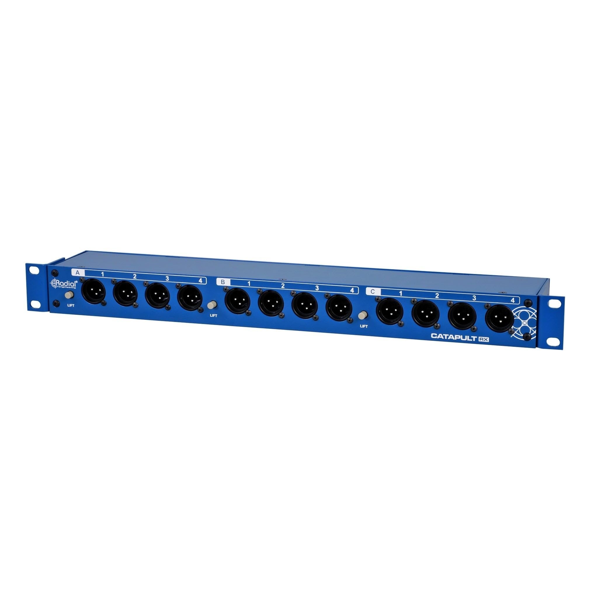 Radial Catapult Rack RX 12-channel Cat 5/6 Analog Audio Snake