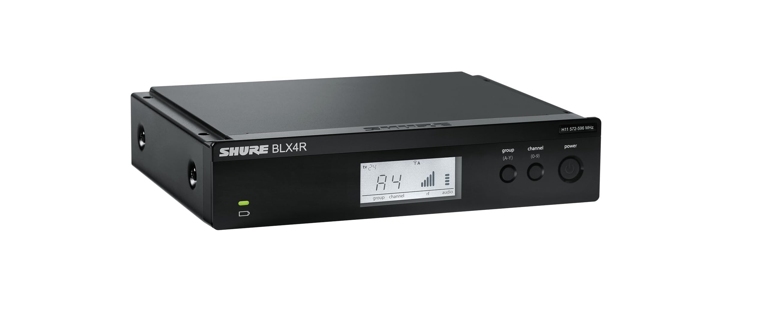 Shure BLX24R/B58 Wireless Microphone System - 14-Hour Battery Life, 300 ft Range, UHF | BETA 58A Handheld Vocal Mic, Single Channel Rack Mount Receiver | H10 Band (BLX24R/B58-H10)