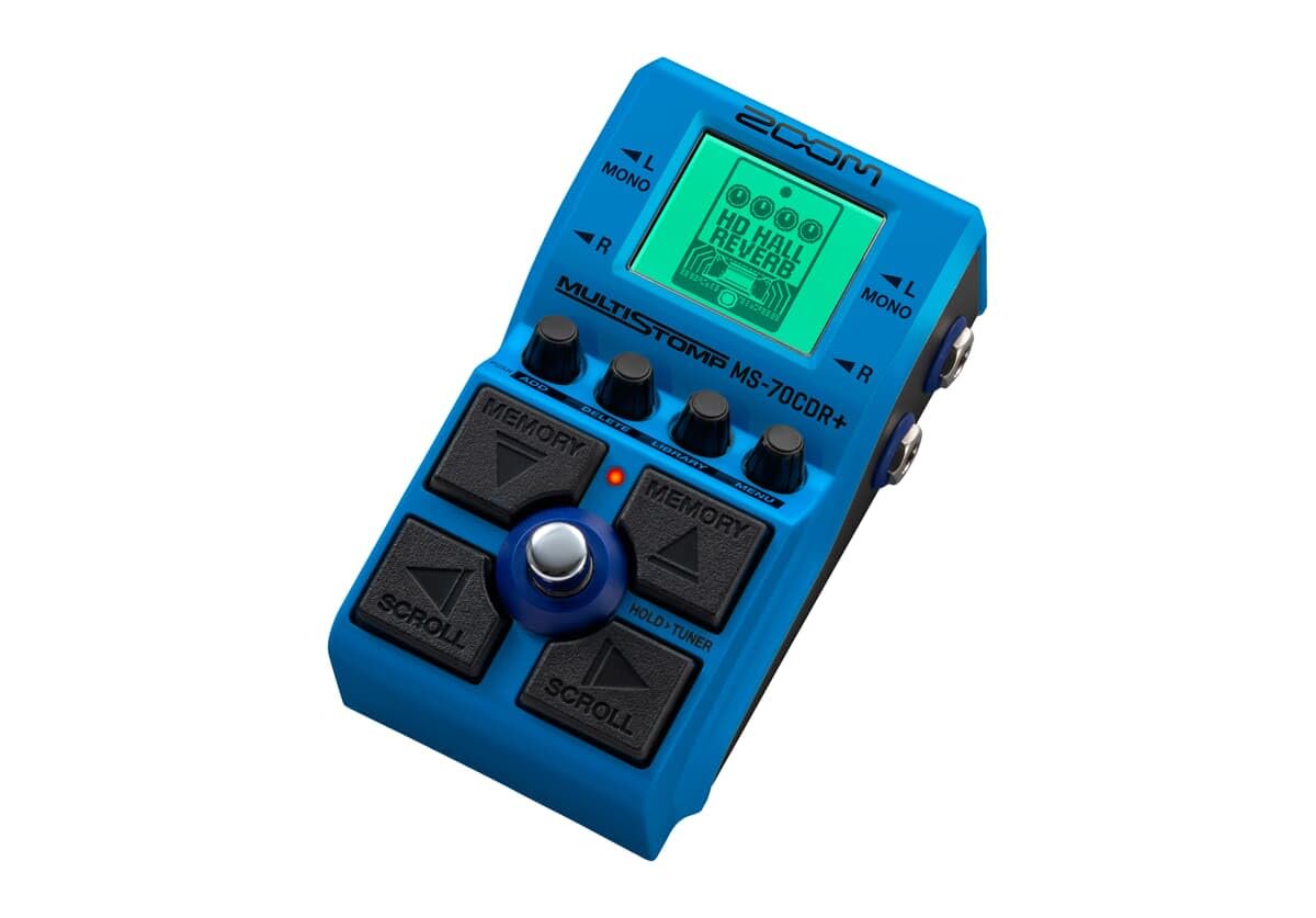 Zoom MS-70CDR+ MultiStomp Guitar Effects Pedal for Guitarists & Keyboardists with 140+ Chorus, Delay & Reverb Effects, Stereo I/O, Effect Chaining, Built-In Tuner, Battery Powered
