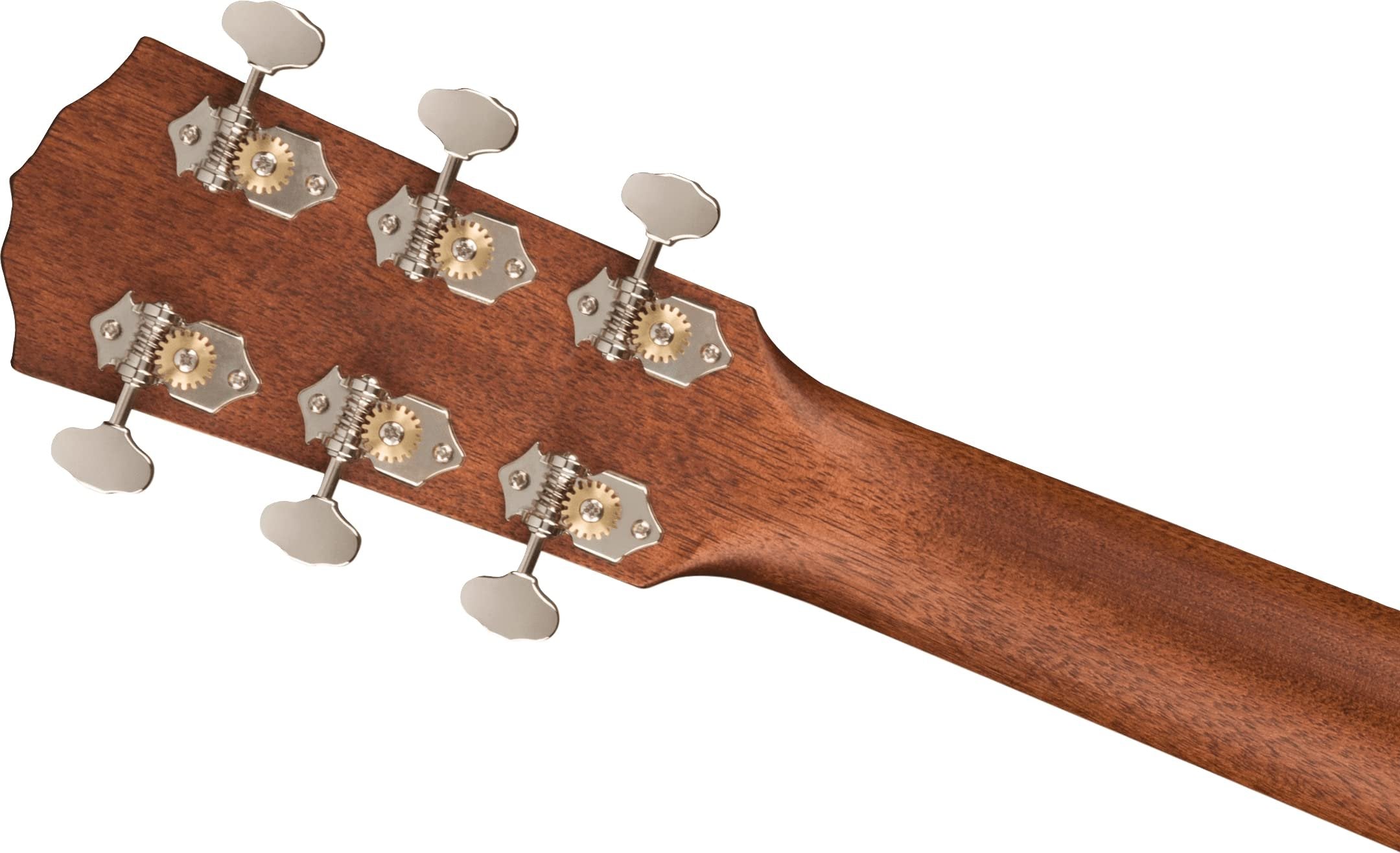 Fender Paramount PO-220E All-Mahogany Orchestra Acoustic Guitar, with 2-Year Warranty, Aged Cognac Burst, with Case
