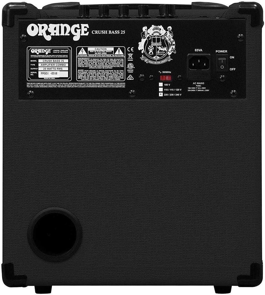 Orange Crush Bass 50 50W 12" Bass Guitar Amplifier and Speaker Combo, Black
