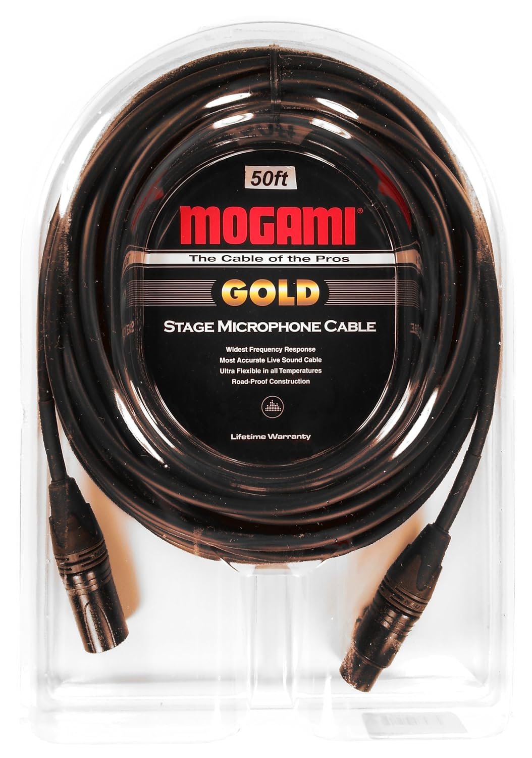 Mogami Gold STAGE Series XLR Microphone Cable, 3-Pin, XLR-F to XLR-M