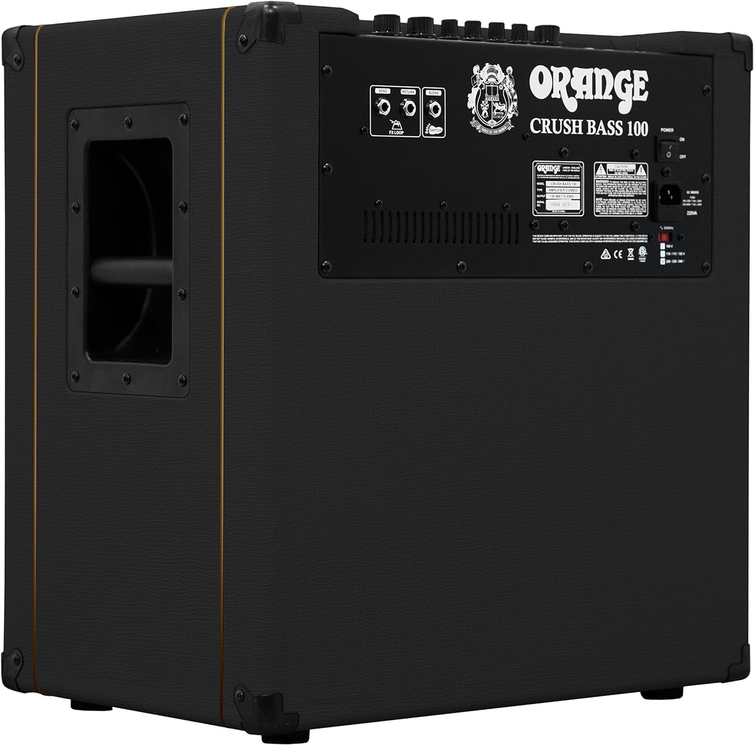 Orange Crush Bass 50 50W 12" Bass Guitar Amplifier and Speaker Combo, Black