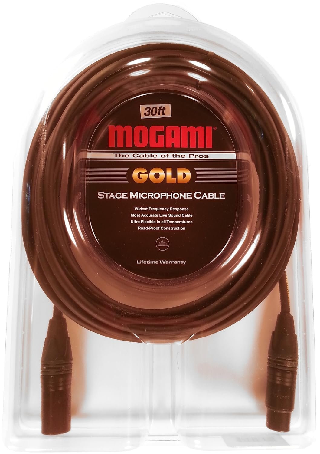 Mogami Gold STAGE Series XLR Microphone Cable, 3-Pin, XLR-F to XLR-M