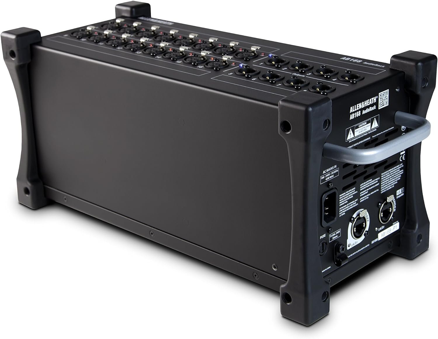 Allen & Heath AB168 Remote Audio Rack/Portable Stage Box for GLD and Qu Series, 16 XLR Input, 8 XLR Output (AH-AB-168)
