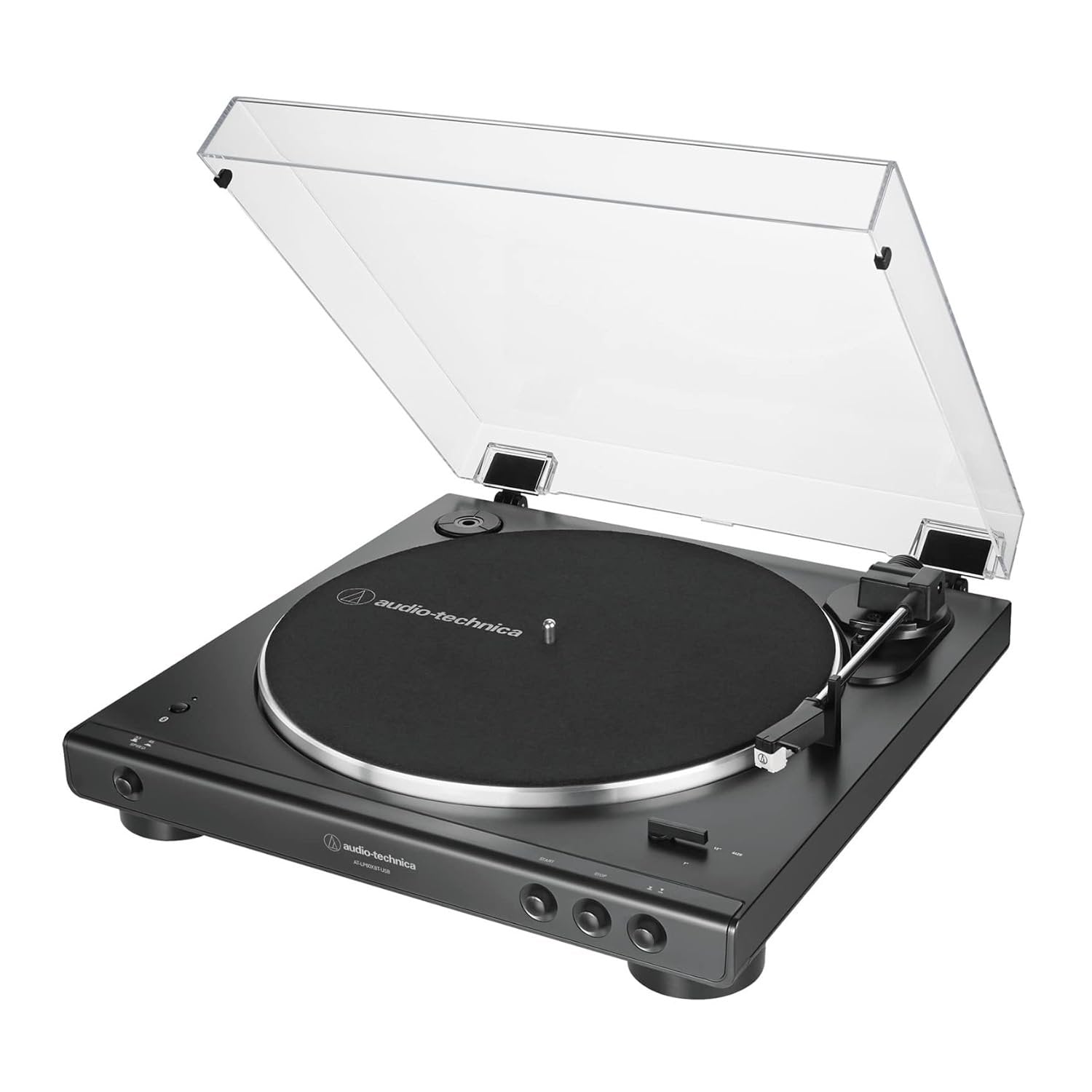 Audio-Technica AT-LP60XBT-USB-BK Fully Automatic Belt-Drive Stereo Turntable with Bluetooth and USB