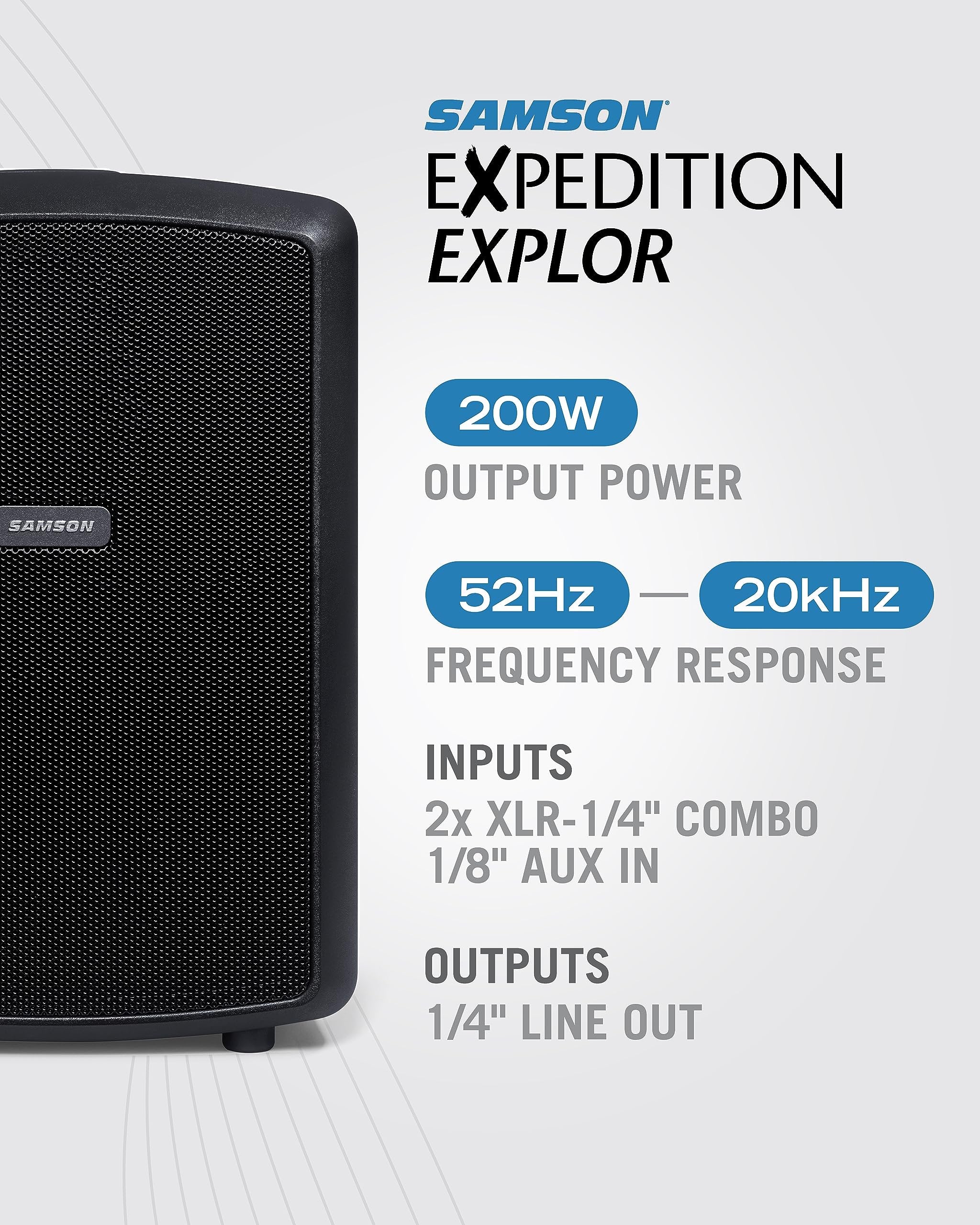 Samson Expedition Explor Rechargeable PA System with Wireless Microphone