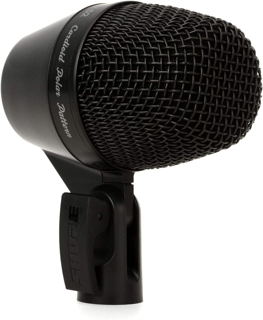Shure PGA52 Dynamic Microphone - Swivel-Mount Kick-Drum with Cardioid Pick-up Pattern, No Cable (PGA52-LC)