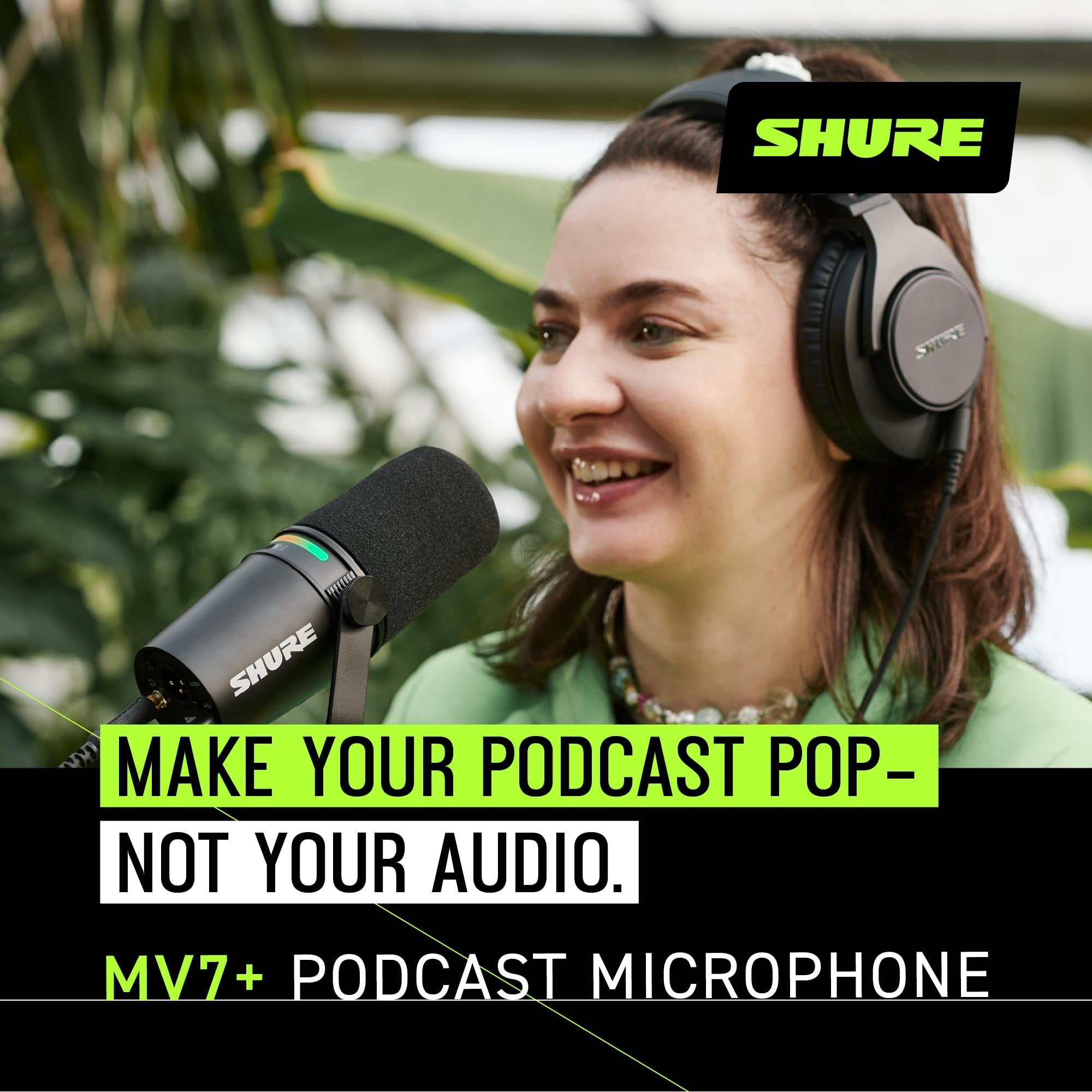 Shure MV7 USB Podcast Microphone - Silver