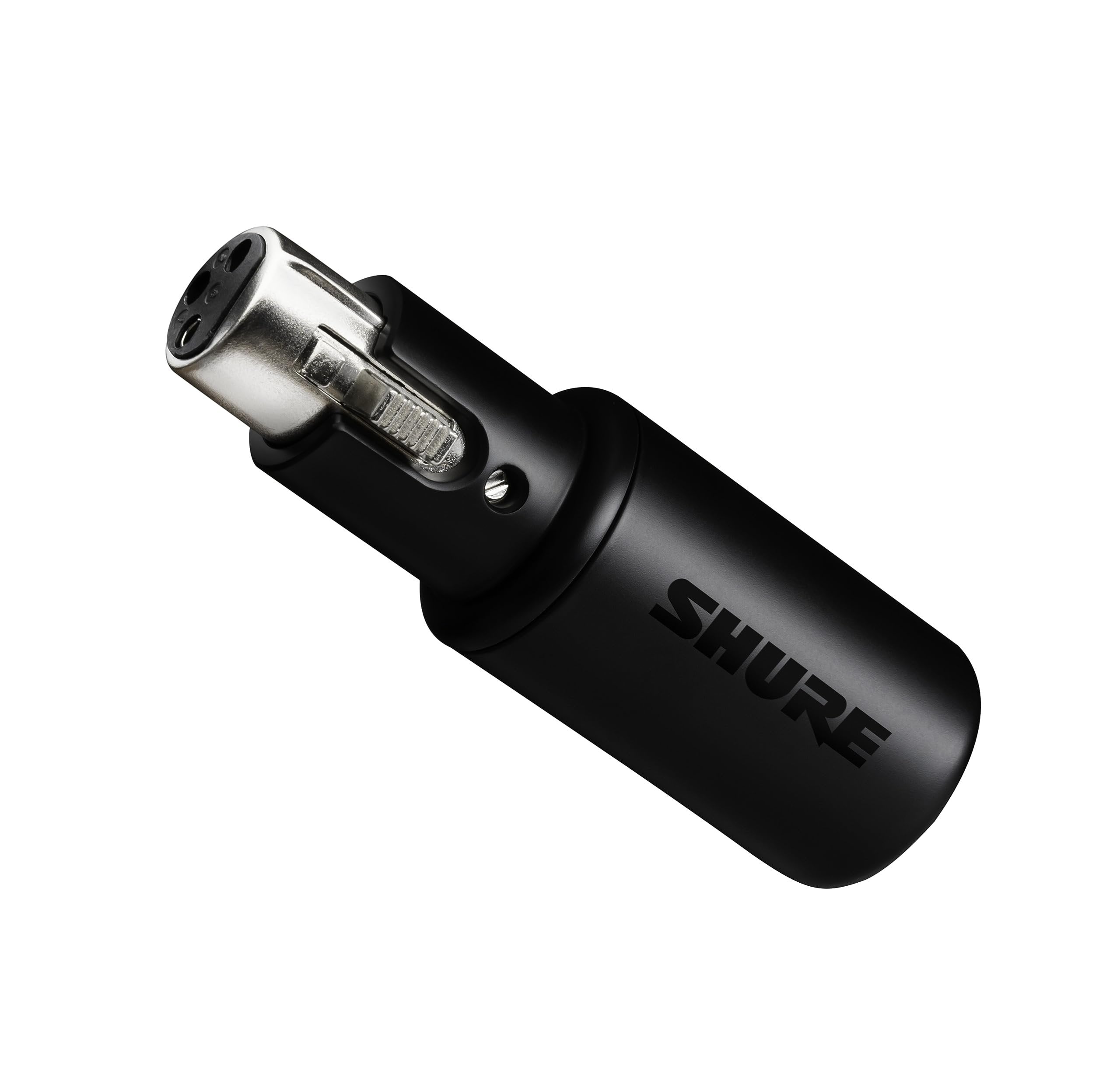 Shure MVX2U XLR-to-USB Interface with Headphone Jack, 60dB Gain, Zero-Latency Monitoring, 48V Phantom Power, ShurePlus App, USB-C Cable