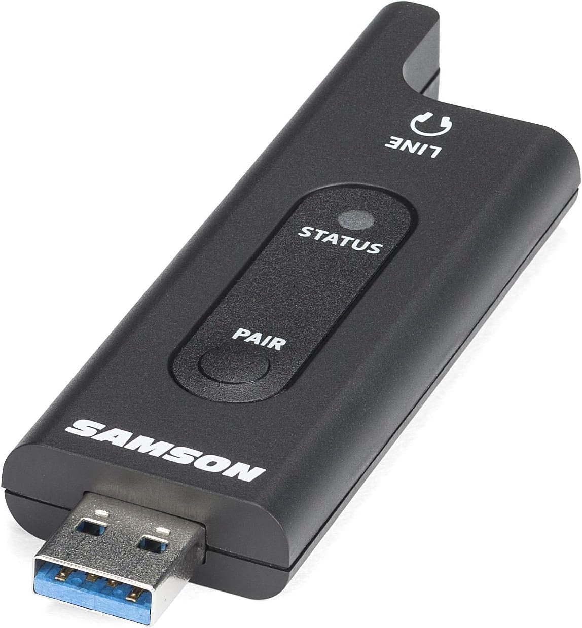 Samson SWXPD2BLM8 Lavalier USB Digital Wireless System with Lavalier Microphone and USB Stick Receiver, Works with Computers and Samson Expedition Portable PA Systems