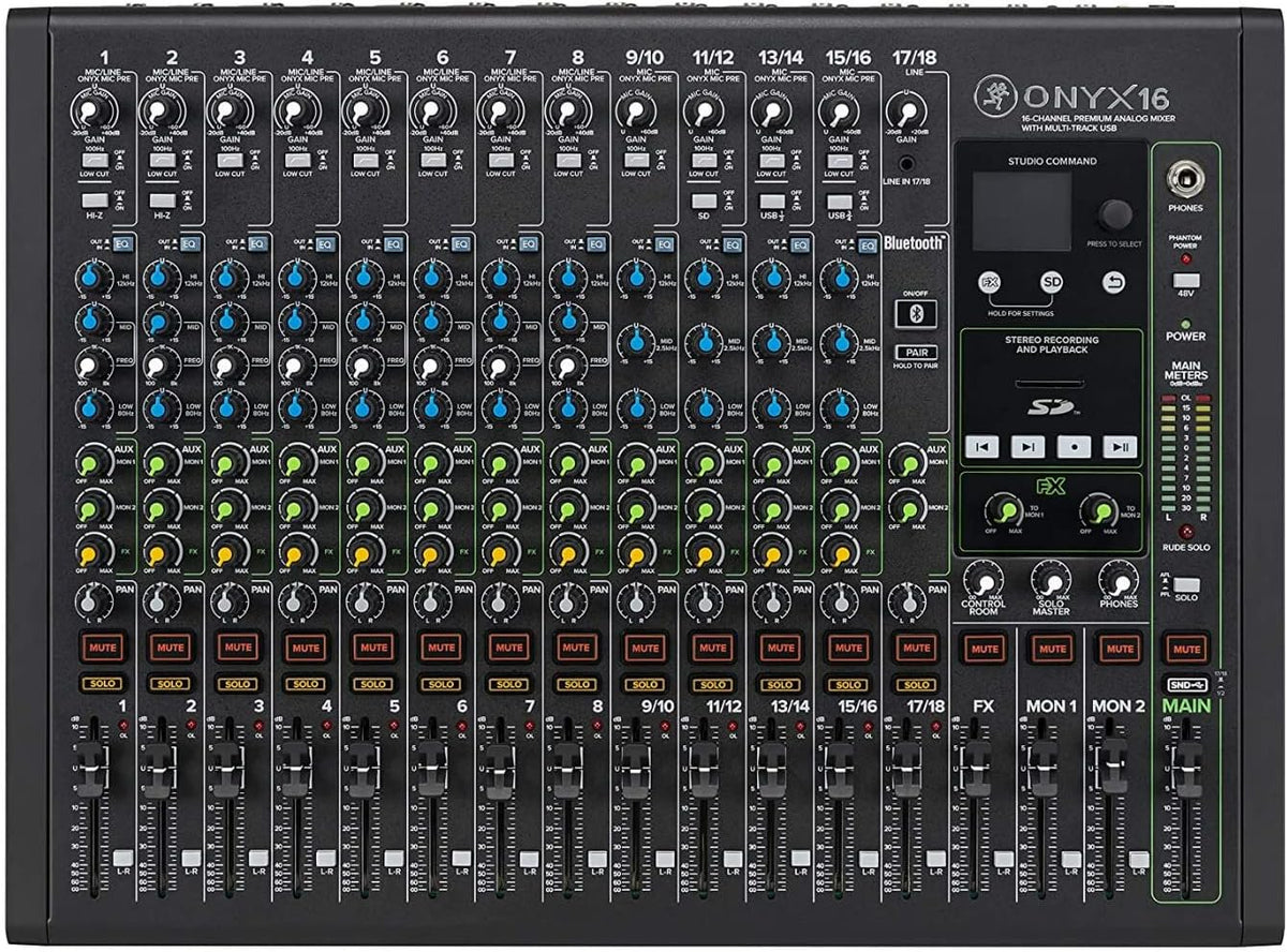 Mackie Onyx Analog Mixer with Multitrack USB – Multiple Channel Options