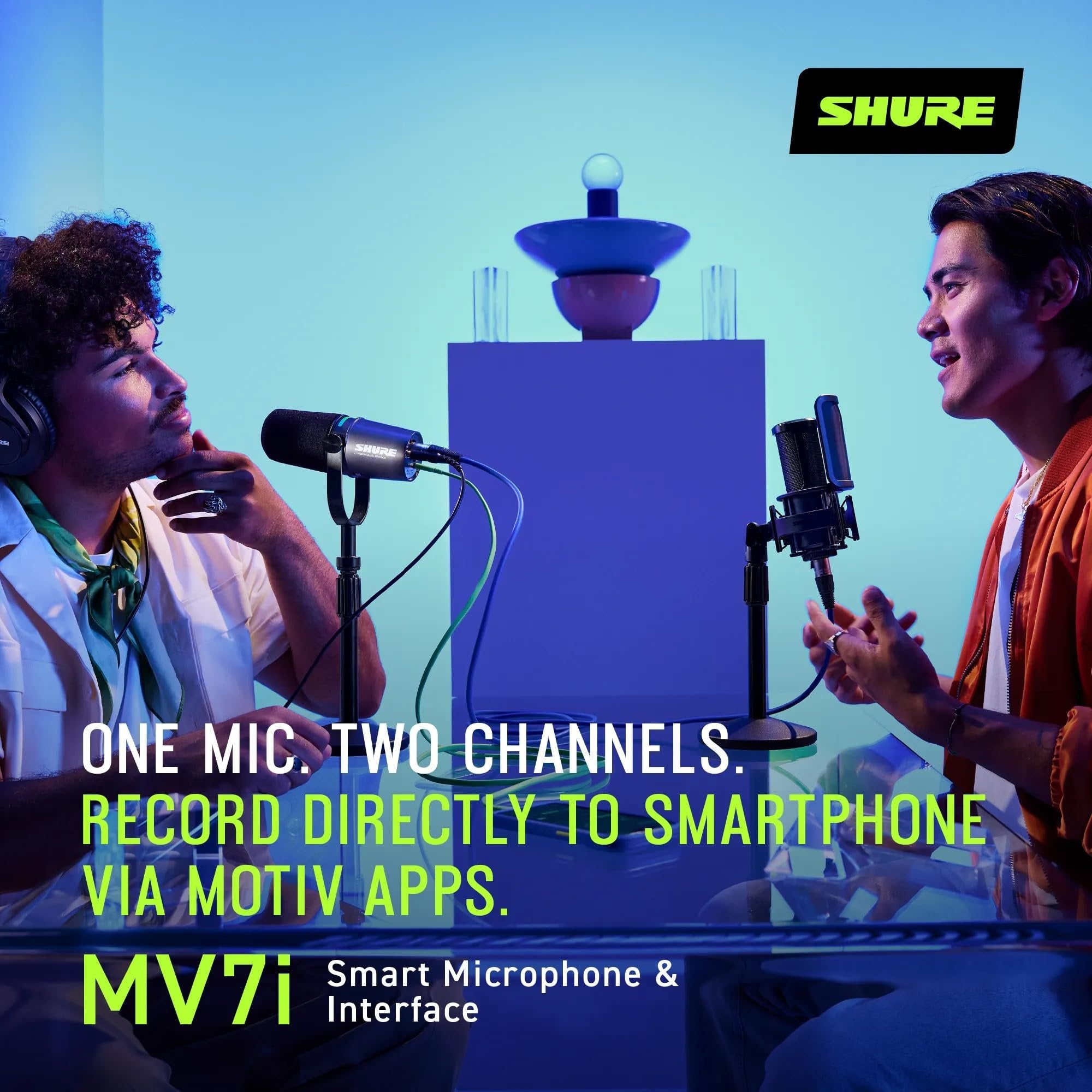 Shure MV7 USB Podcast Microphone - Silver