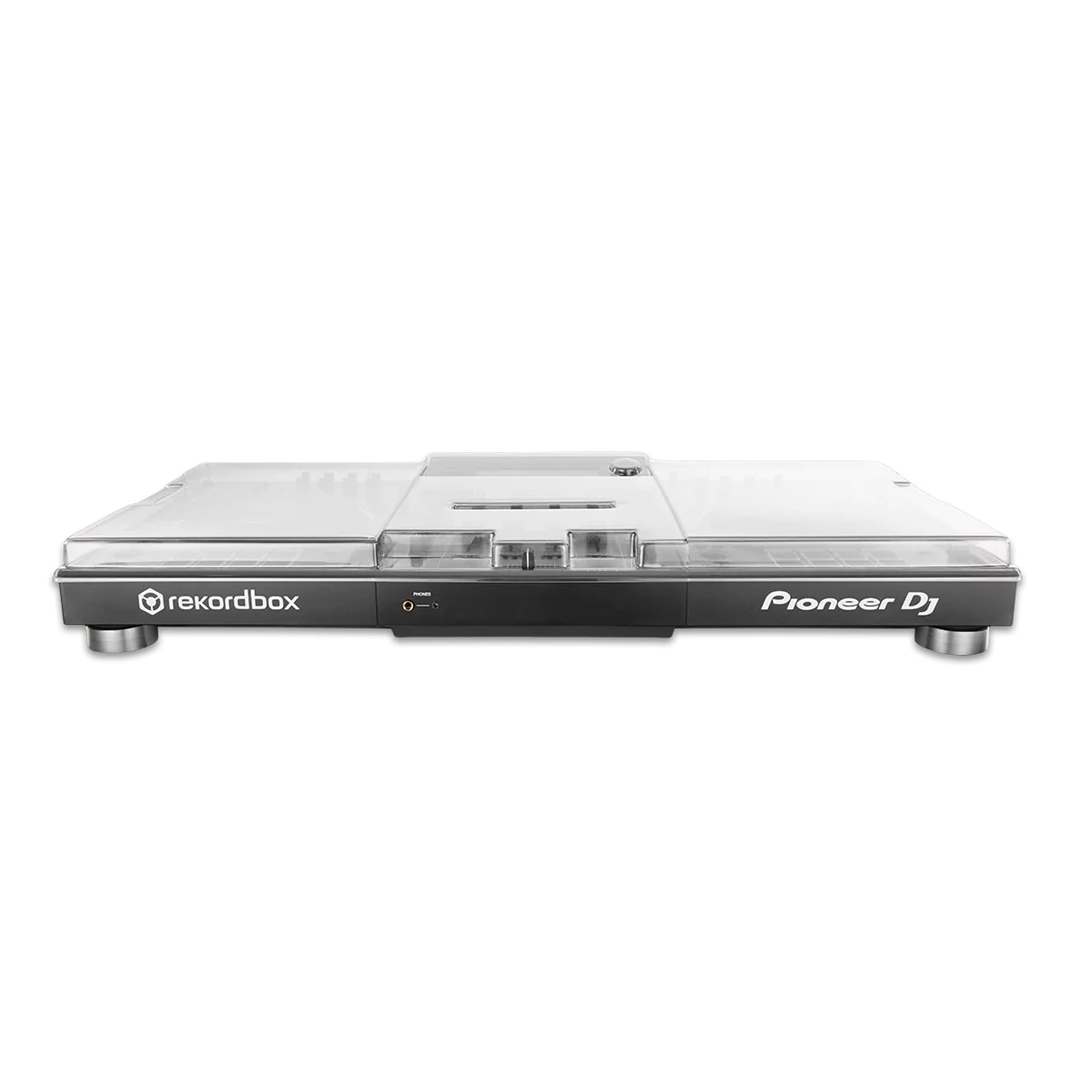 Decksaver DS-PC-XDJXZ Polycarbonate Cover for Pioneer XDJ-XZ DJ Controller Bundle with Polishing Cloth – Smoked/Clear Protection, Shields from Dust, Liquids & Impact, Fits Flight Cases