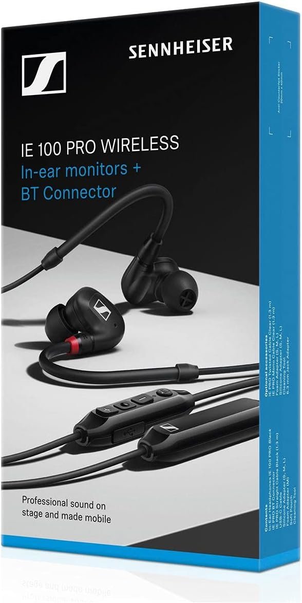 SENNHEISER In- Ear Audio Monitor, Black, Wireless (509171)