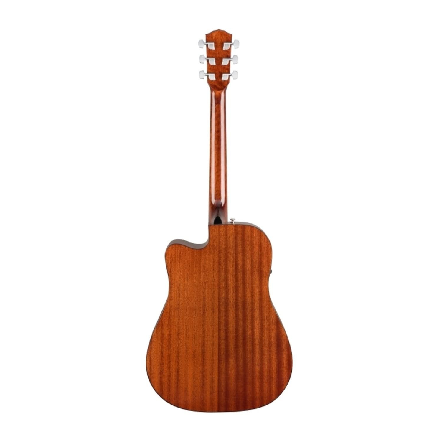 Fender CD-60SCE All-Mahogany Dreadnought Cutaway Acoustic-Electric Guitar – Natural
