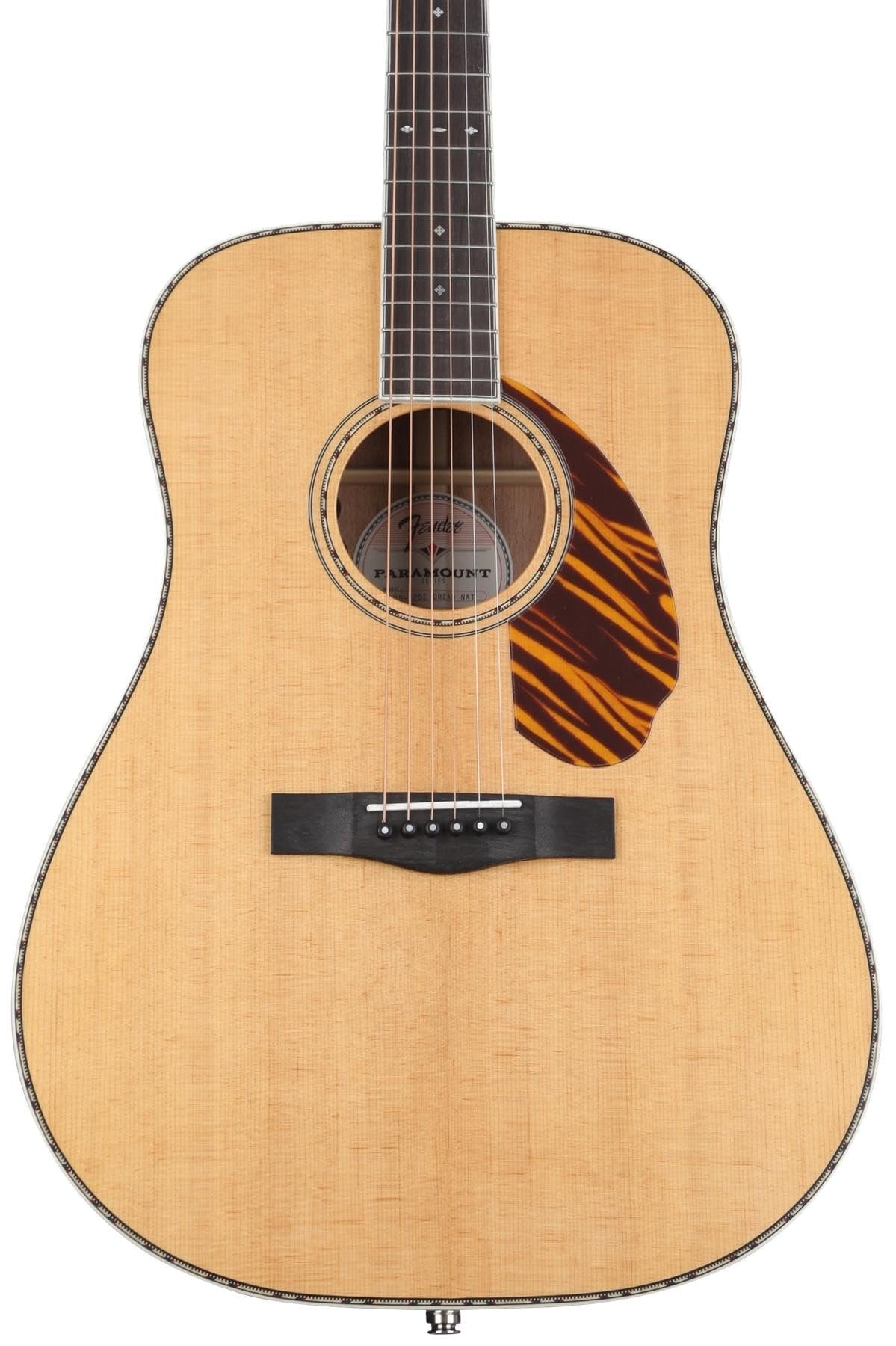 Fender Paramount PD-220E Dreadnought Acoustic Guitar, with 2-Year Warranty, Natural, with Case