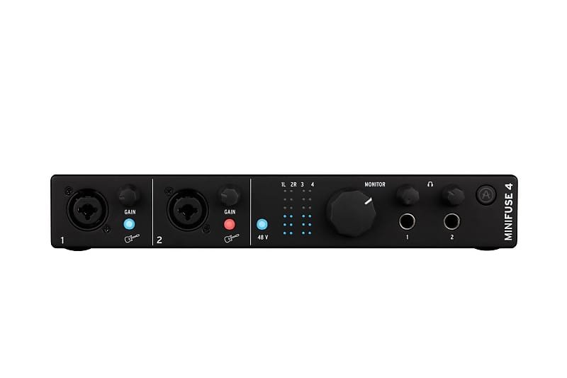 Arturia MiniFuse 4 USB-C Audio Interface - Compact, Stylish, and Powerful in Black
