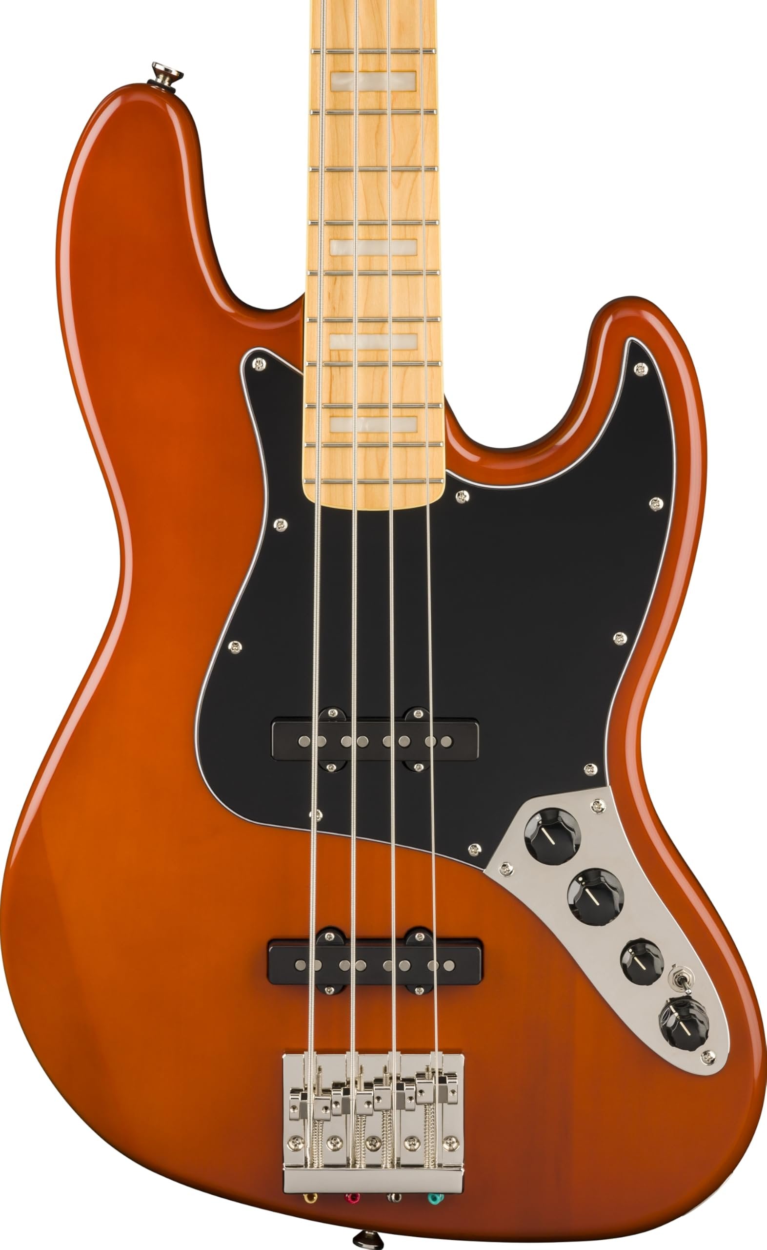 Classic Vibe Active '70s Jazz Bass, Maple Fingerboard, Black Pickguard, Mocha