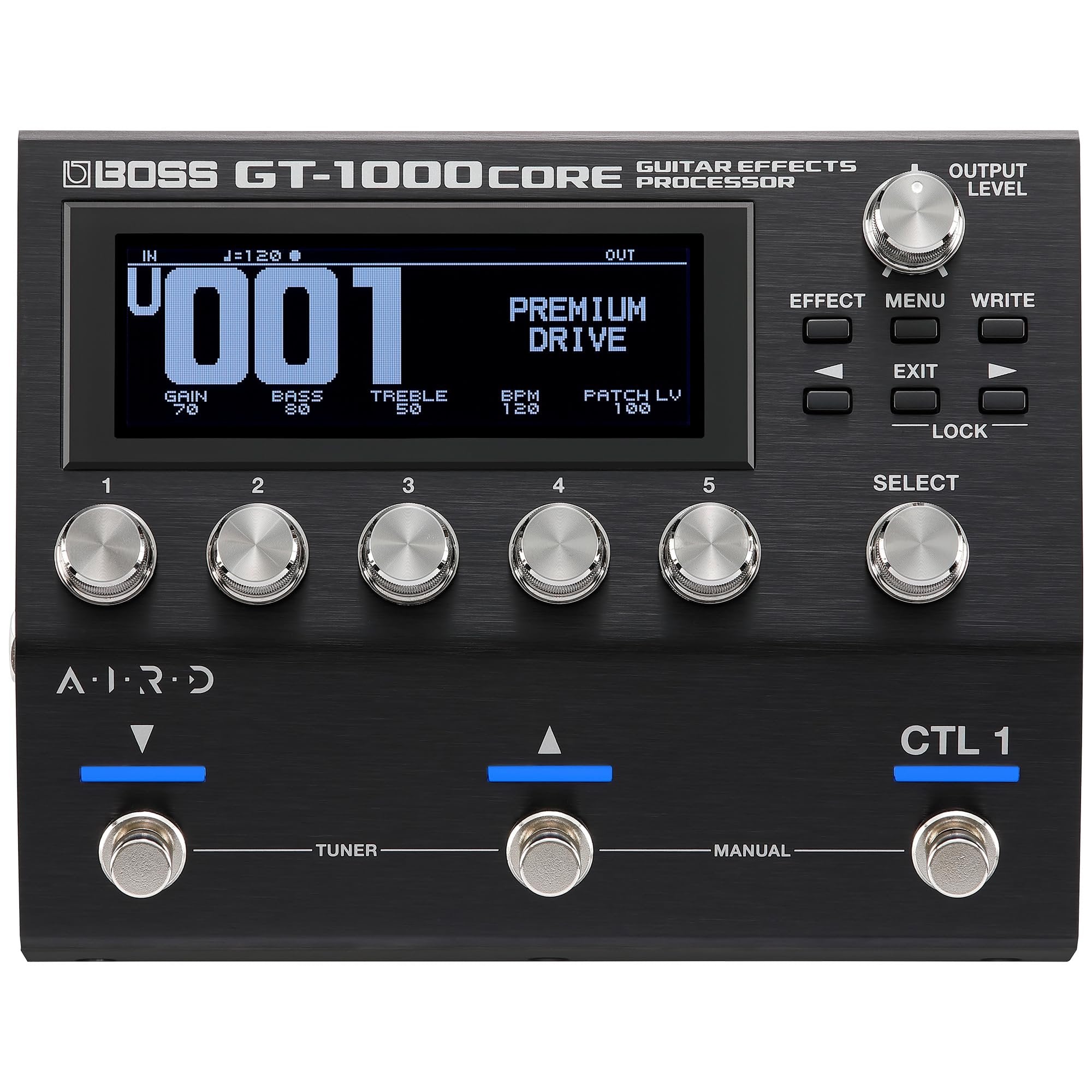 BOSS GT-1000CORE Guitar Effects Processor in a Compact Pedal | Unlimited Sound Creation | Unmatched Sound Quality with 32-Bit AD/DA | 32-Bit Floating-Point Processing | Cutting-Edge AIRD Technology