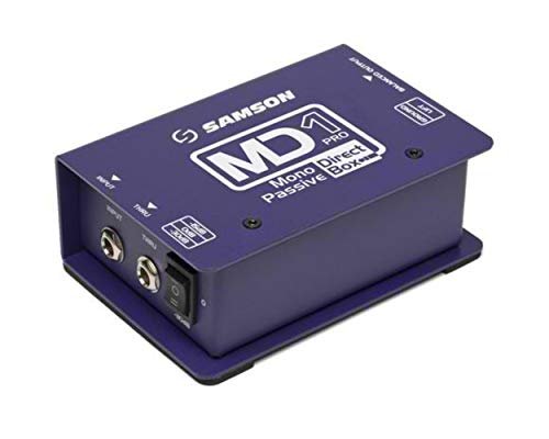 SAMSON MD1 Pro Mono Passive Direct Box, Shielded Transformer
