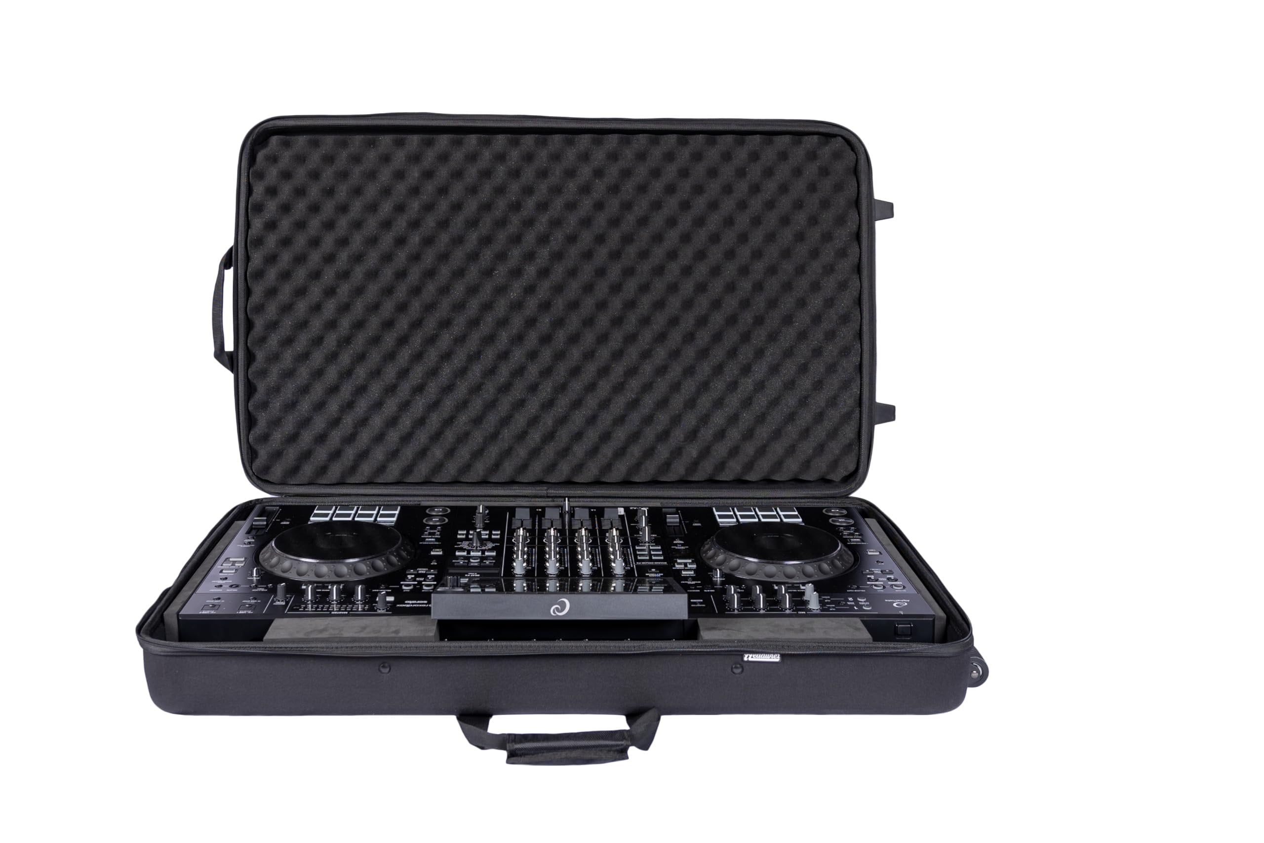 Headliner Lightweight Molded EVA Hardshell Pro-Fit™ Case with Wheels Compatible with AlphaTheta XDJ-AZ All-In-One DJ System