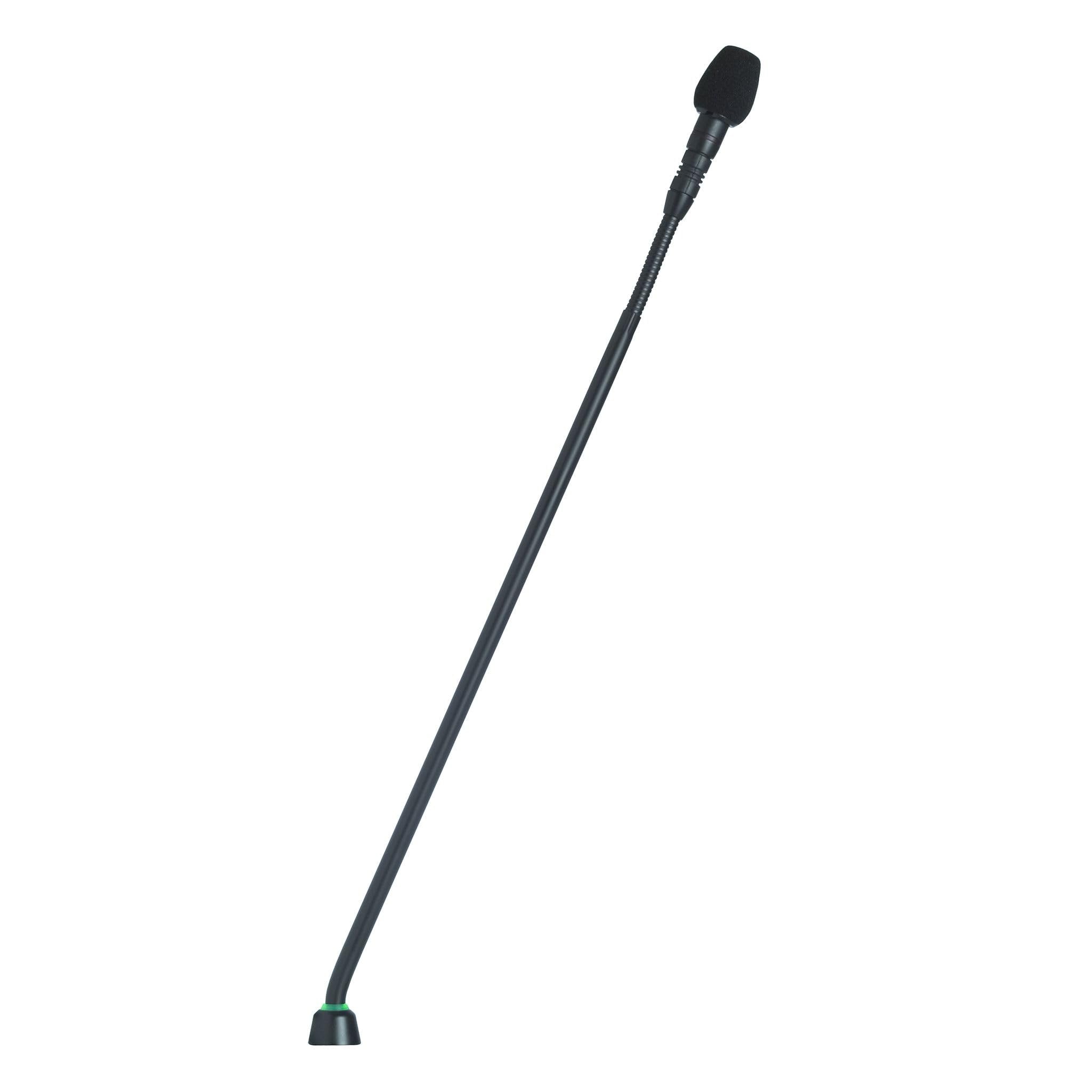 Shure MX418D/C Cardioid Condenser Microphone, 18" Gooseneck, Includes Desktop Base with 10' Cable, Logic Functions, Programmable Switch, LED Indicator, Snap-Fit Foam Windscreen