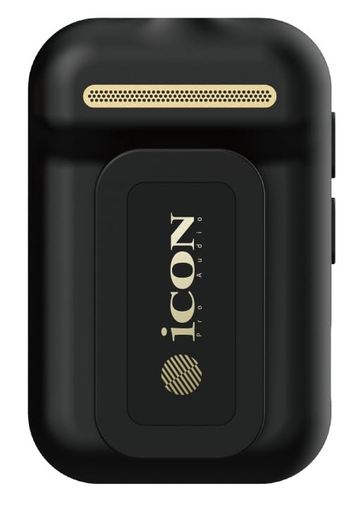 iCON Pro Audio AirMic Pro (2 TX + 1 RX + Charging Case) Wireless Lavalier Microphone, 250m (820 ft.) Range, 24-Hour Battery, Noise Cancellation, for PC, iPhone, Andriod, Interviews, Vlogs