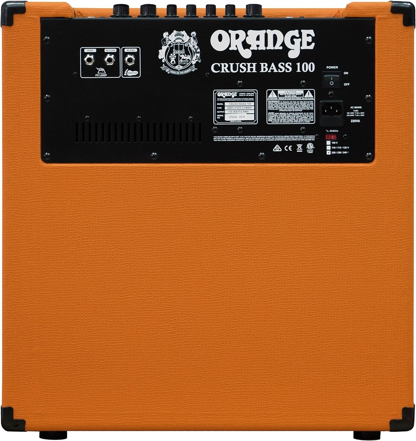 Orange Crush Bass 50 50W 12" Bass Guitar Amplifier and Speaker Combo, Black