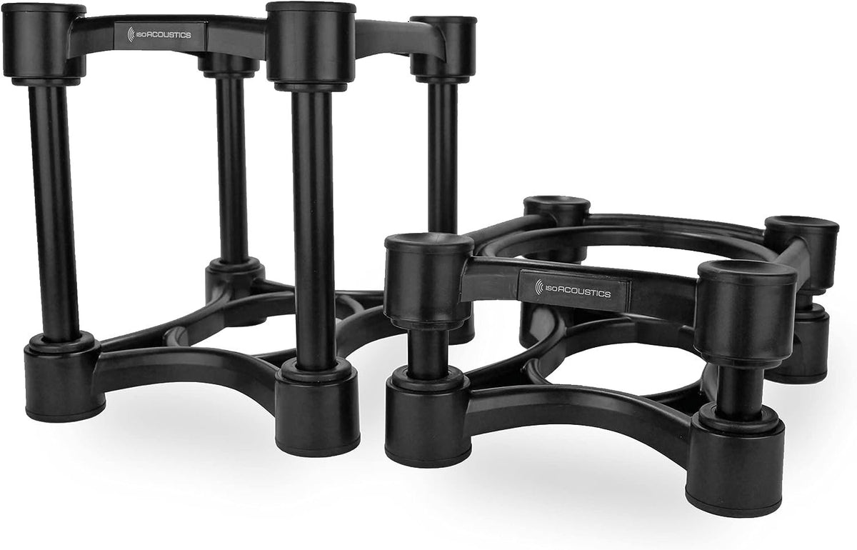 IsoAcoustics ISO-Stand Series Speaker Isolation Stands – Height & Tilt Adjustable, Pair