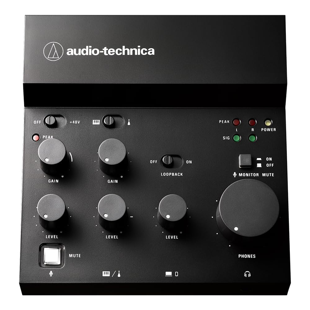 Audio-Technica AT-UMX3 Live Streaming USB Audio Mixer Bundle with 10ft Pig Hog XLR Microphone Cable & Polishing Cloth – 3-Channel Mixer with USB-C, Bluetooth, Loopback & FX for Streaming & Recording