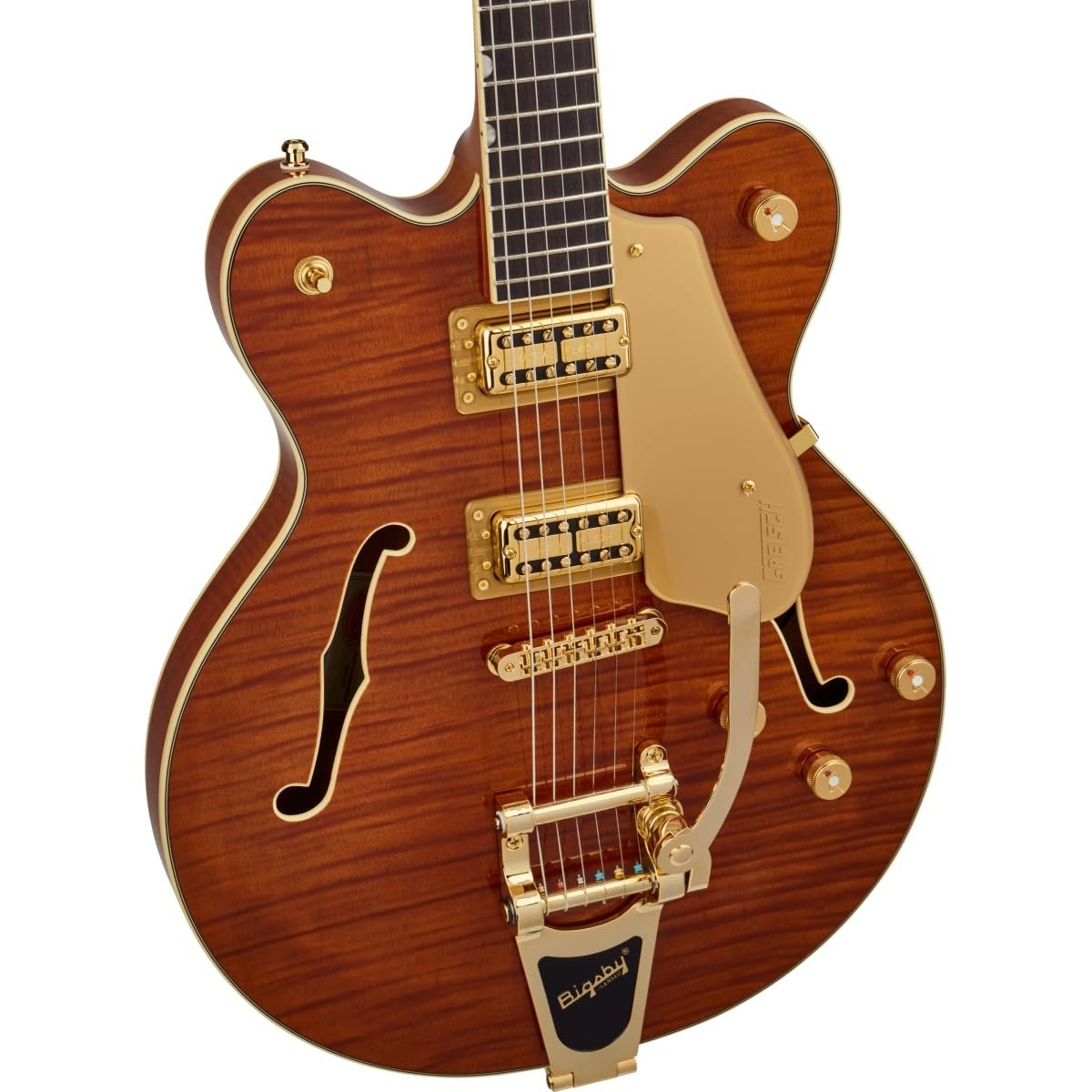 Gretsch LTD Broadkaster Semi-hollowbody Electric Guitar - Roundup Orange Stain