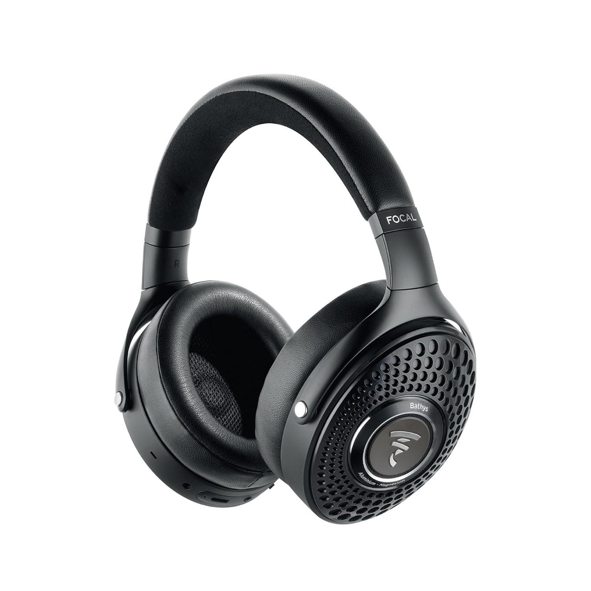 Focal Bathys Over-Ear Hi-Fi Bluetooth Wireless Headphones with Active Noise Cancellation (Deep Black)