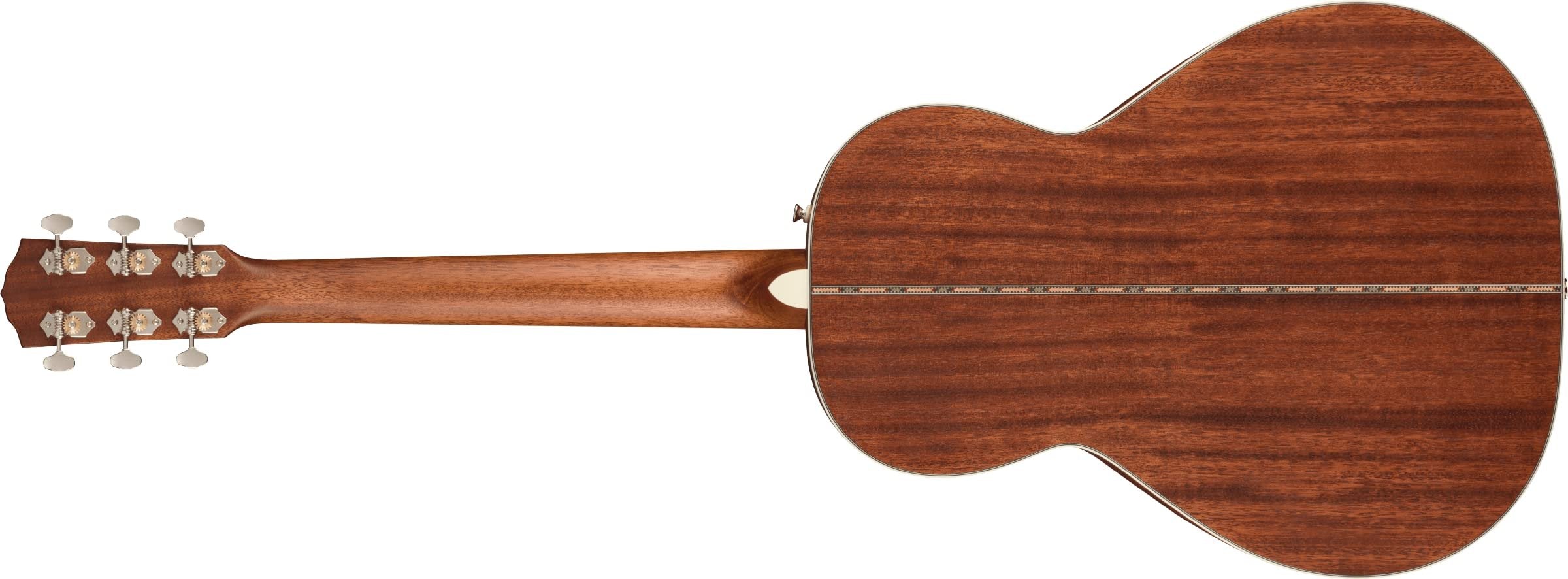 Fender Paramount PS-220E All-Mahogany Parlor Acoustic Guitar, with 2-Year Warranty, Aged Cognac Burst, with Case