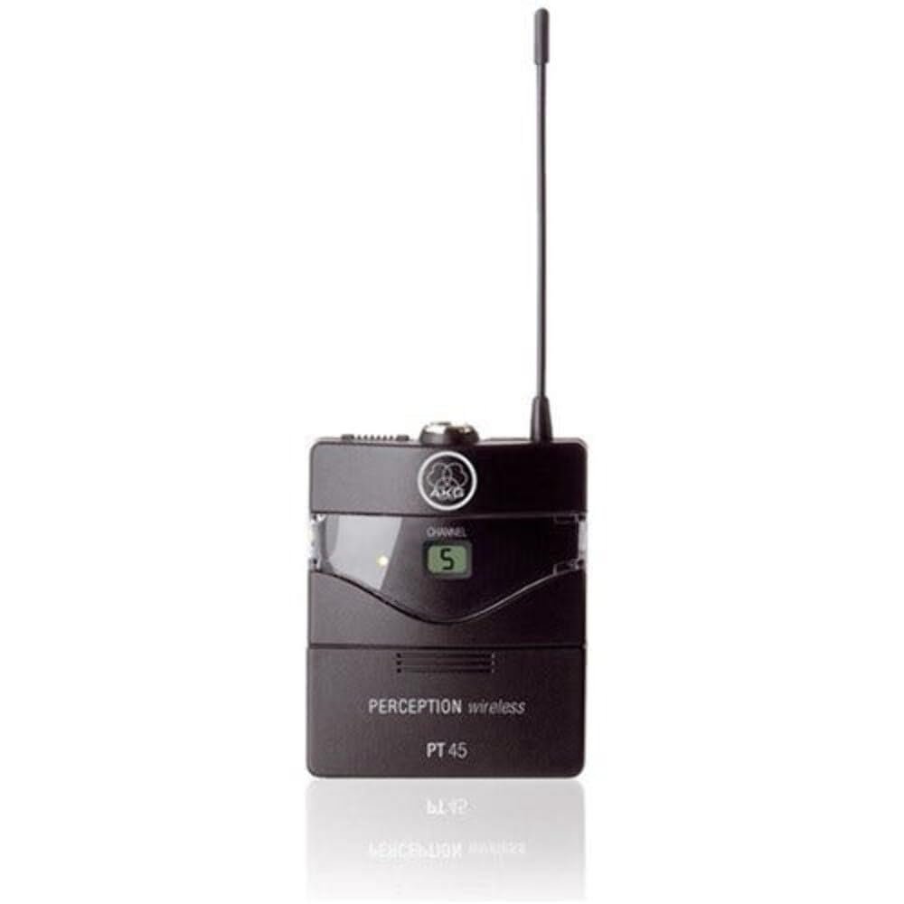 AKG Pro Audio Perception Wireless Microphone System with SR45 Stationary Receiver, PT45 Pocket Transmitter, and C544L Headworn Microphone- Sports Set (3248X00010)