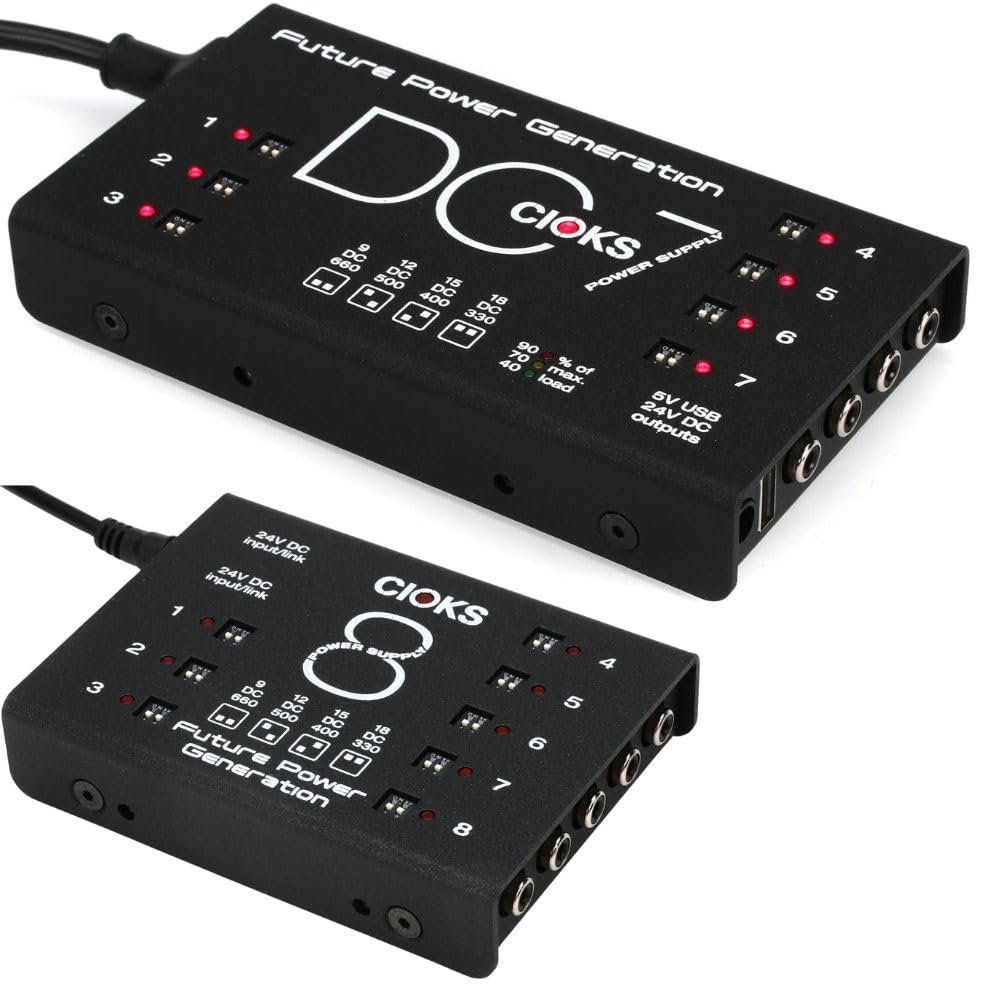 CIOKS SPB Special Limited Edition DC7 Power Supply and C8 Expander Superpower Bundle w/ 4X Strukture S6P48 Woven Right Angle Patch Cables and Liquid Audio Polishing Cloth
