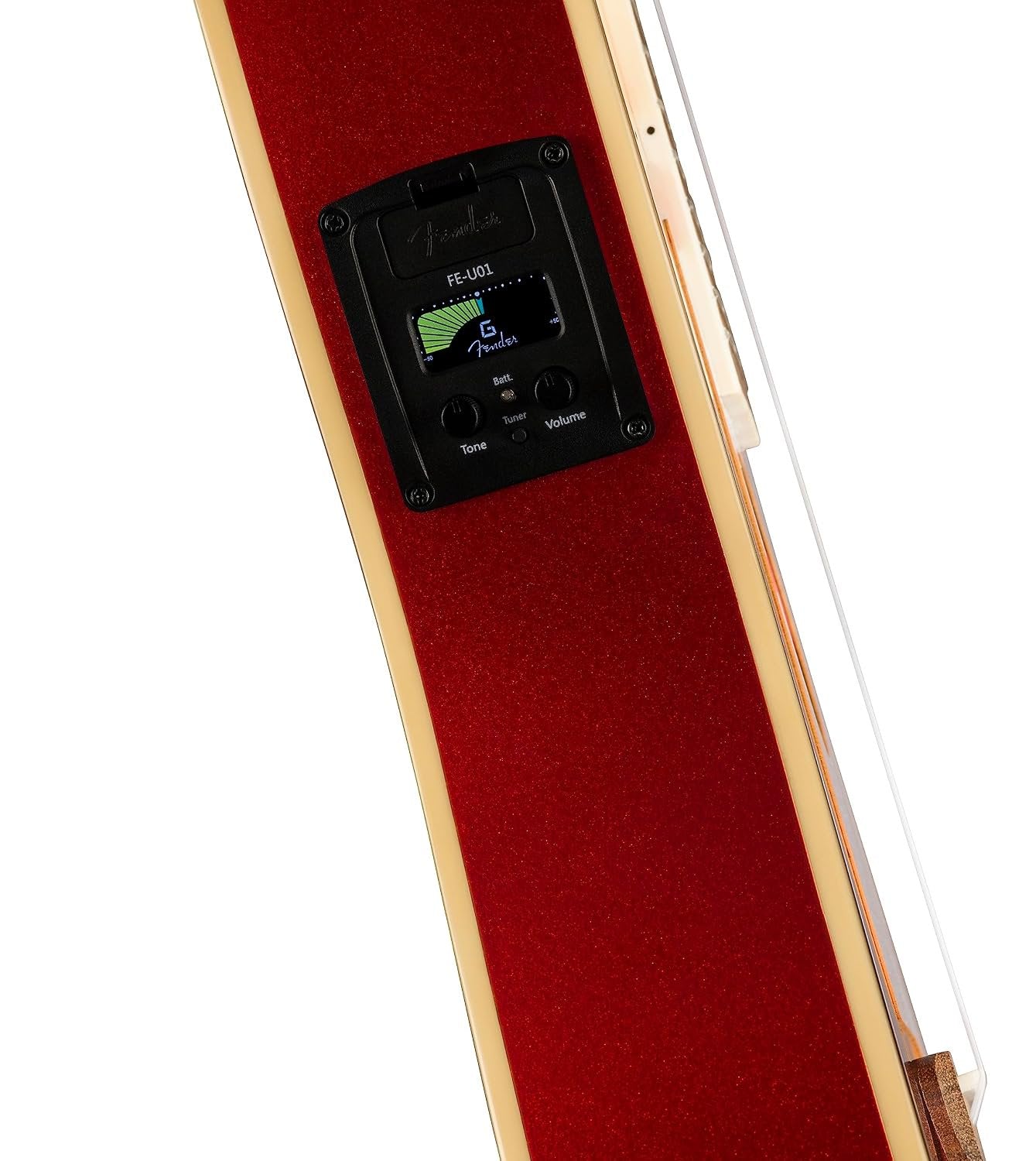 Fender, 4-String Ukulele, Right, Candy Apple Red (0970523509)