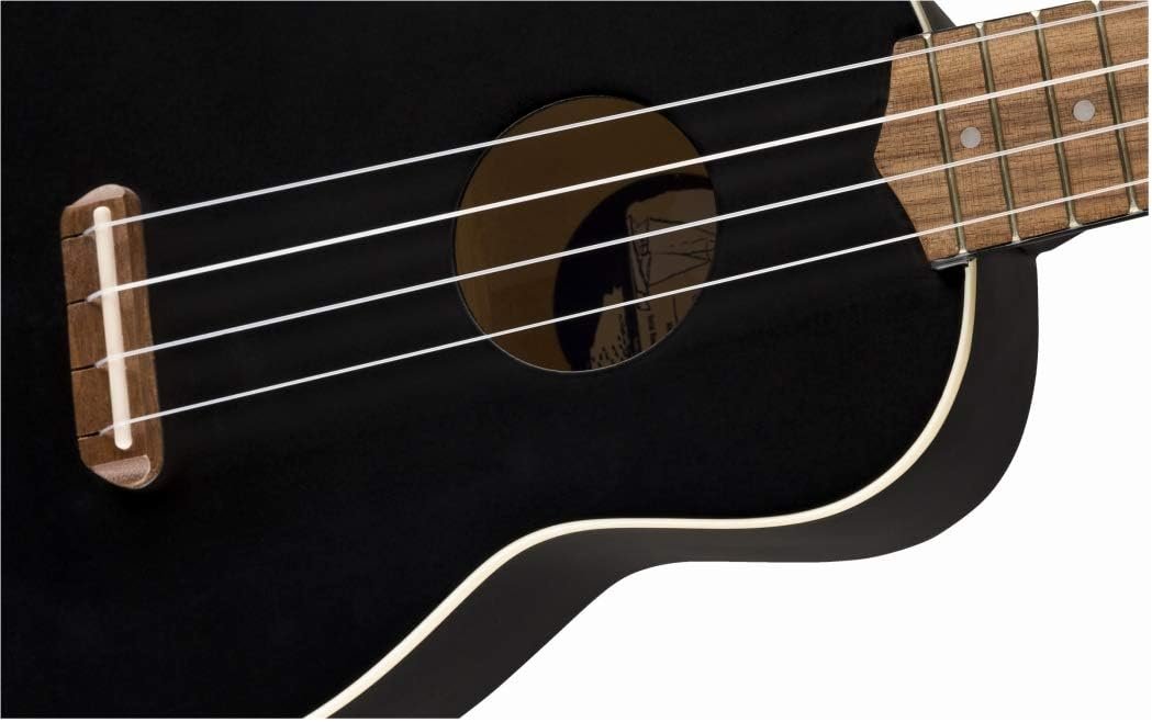 Fender Venice Soprano Ukulele, Black