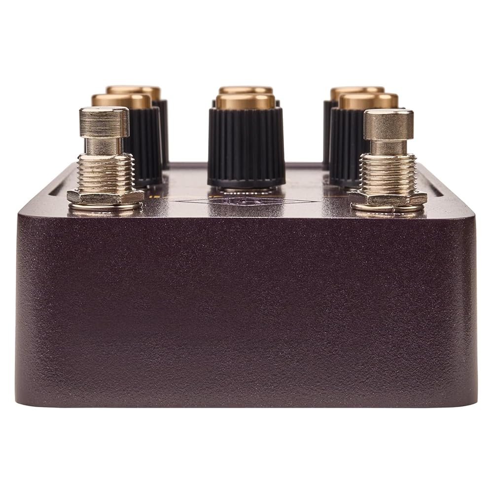 Universal Audio Lion '68 Super Lead Amp Pedal Bundle with 2x Right Angle Patch Cables, 9V Power Adapter, 12 Guitar Picks & Polishing Cloth – Authentic Tube Amp Tones, Versatile Gain Control