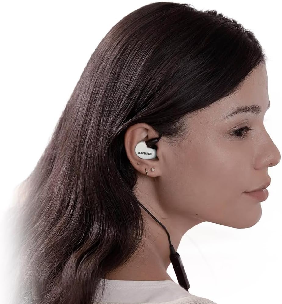 Shure AONIC 215 Wired Earbuds – Sound-Isolating In-Ear, Detachable Cable, Compatible with Apple & Android