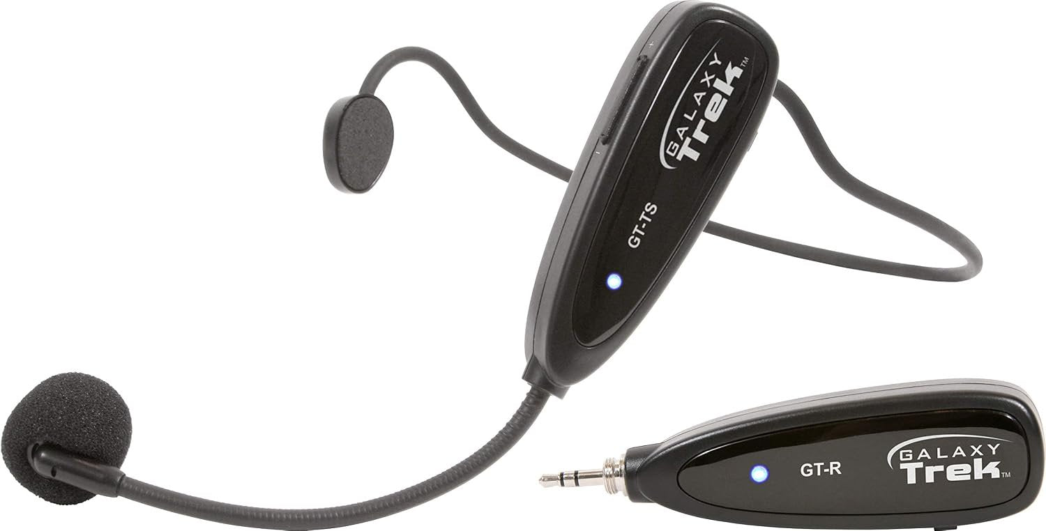 Galaxy Audio GalaxyTrek GT-S Portable Wireless Vocal Headset Mic System for Smart Devices and Most Active Speakers