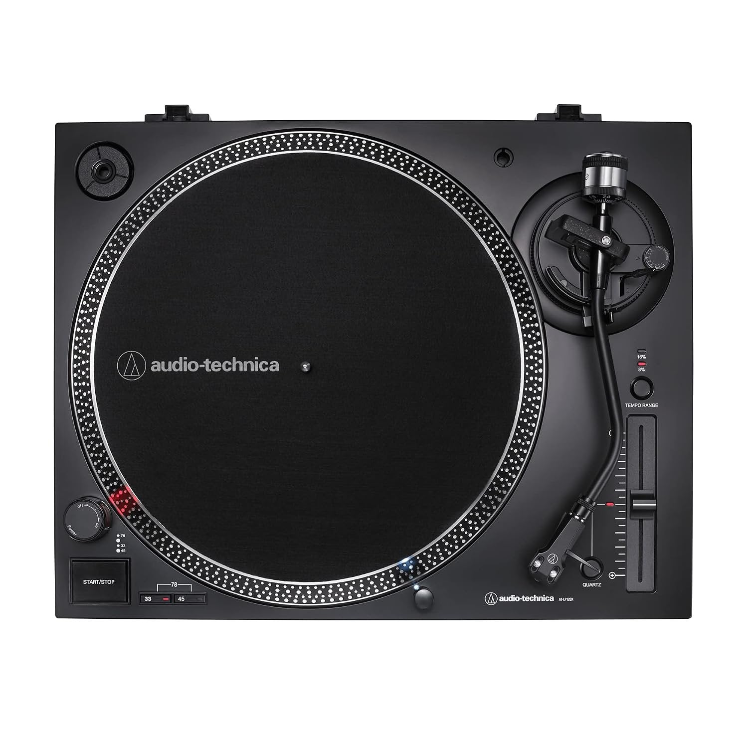 Audio-Technica AT-LP120XUSB-BK Direct-Drive Turntable (Analog & USB), Fully Manual, Hi-Fi, 3 Speed, Convert Vinyl to Digital, Anti-Skate and Variable Pitch Control, Black