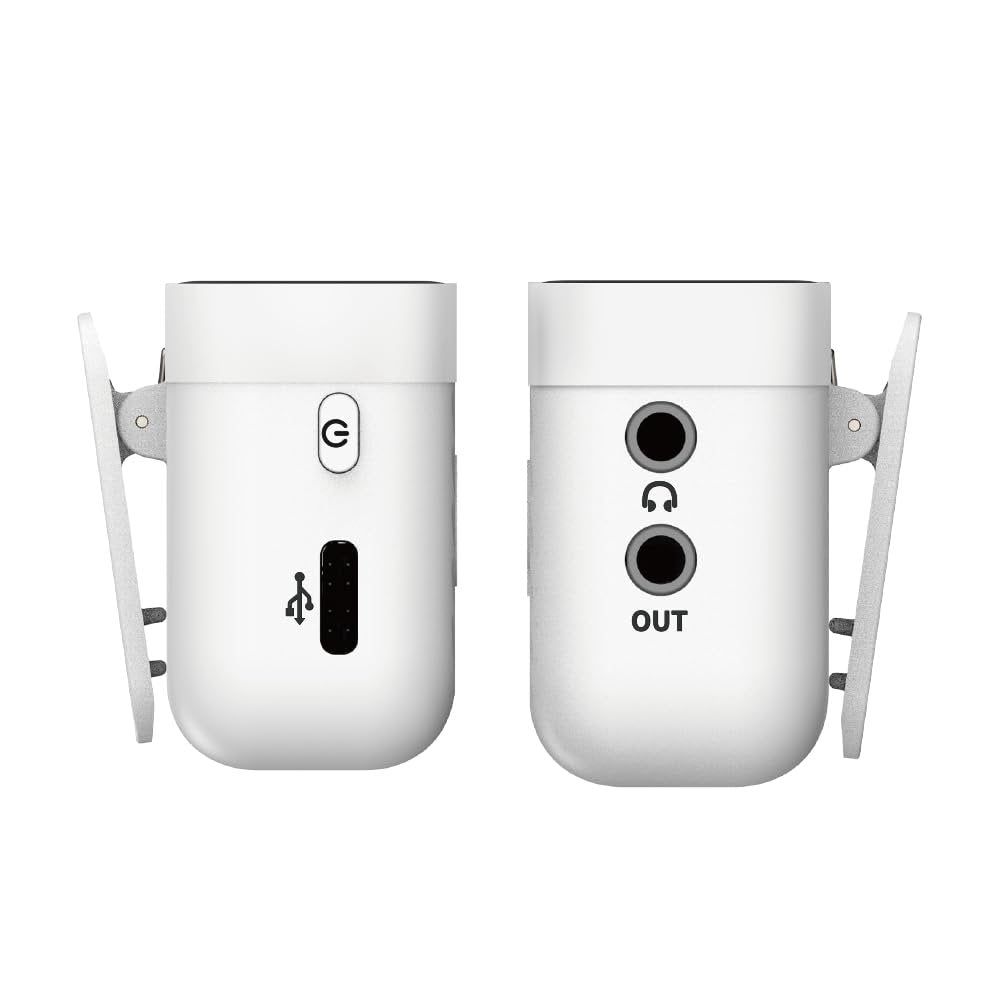 iCON Pro Audio AirMic Pro (2 TX + 1 RX + Charging Case) Wireless Lavalier Microphone, 250m (820 ft.) Range, 24-Hour Battery, Noise Cancellation, for PC, iPhone, Andriod, Interviews, Vlogs