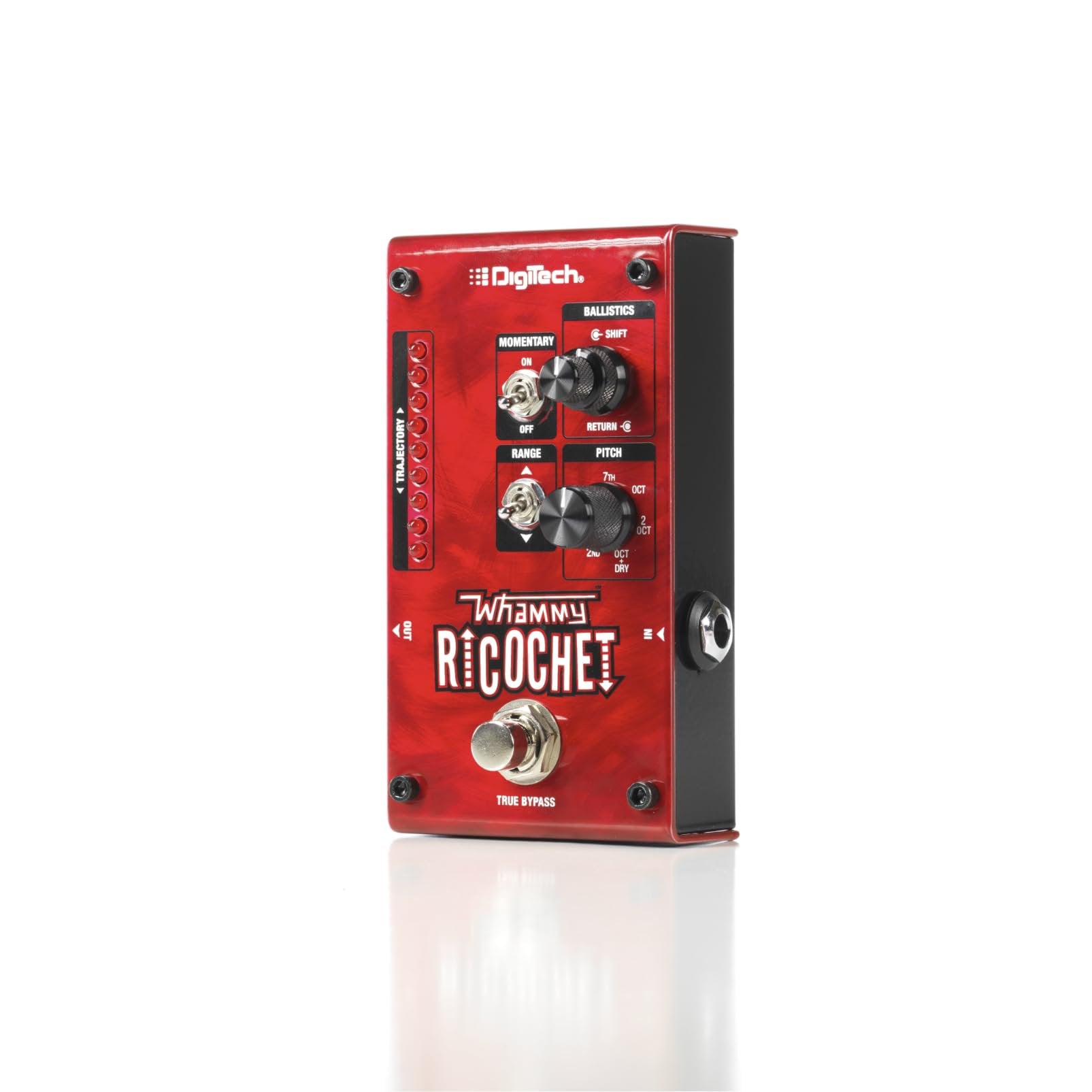 Digitech Mini Guitar Pitch Effect Pedal, Red (WHAMMY RICOCHET)