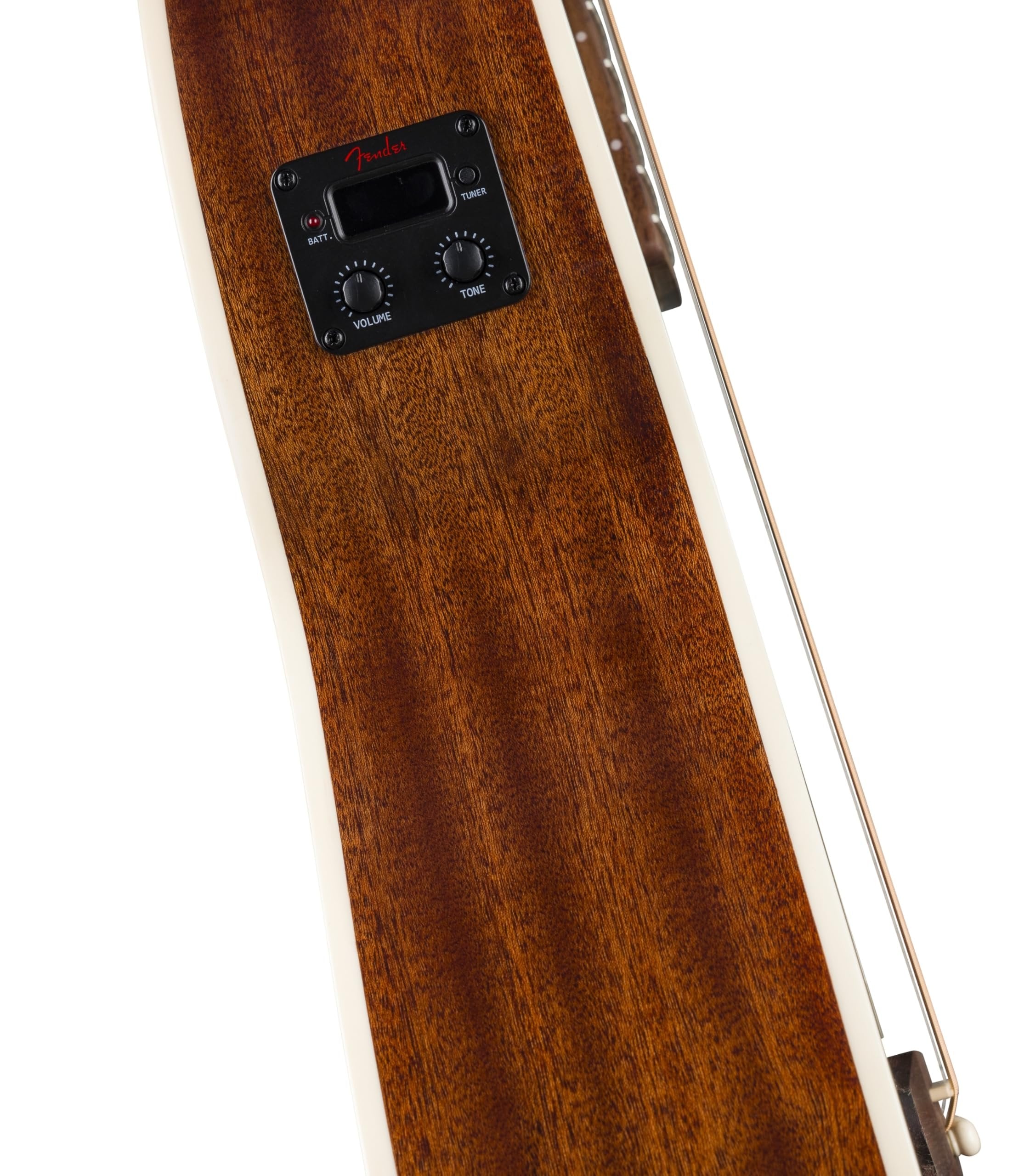 California Standard Monterey E, Sapele Top, Ivory Pickguard, Natural Sapele