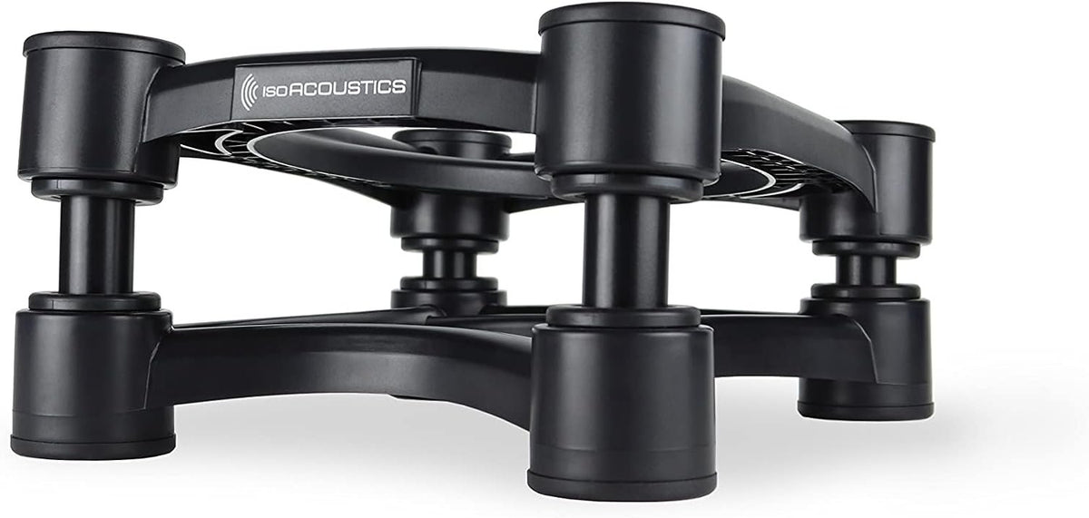IsoAcoustics ISO-Stand Series Speaker Isolation Stands – Height & Tilt Adjustable, Pair