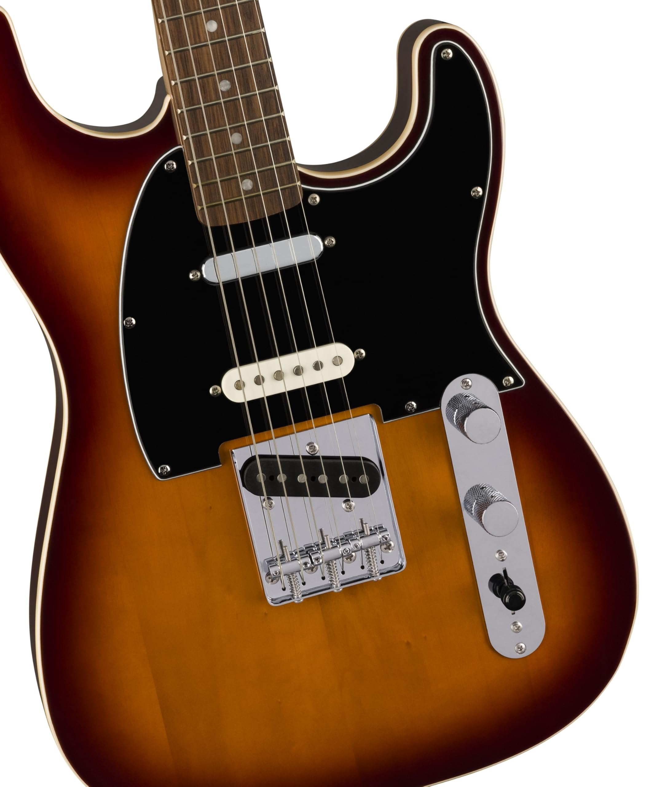 Paranormal Custom Nashville Stratocaster, Laurel Fingerboard, Black Pickguard, Chocolate 2-Color Sunburst