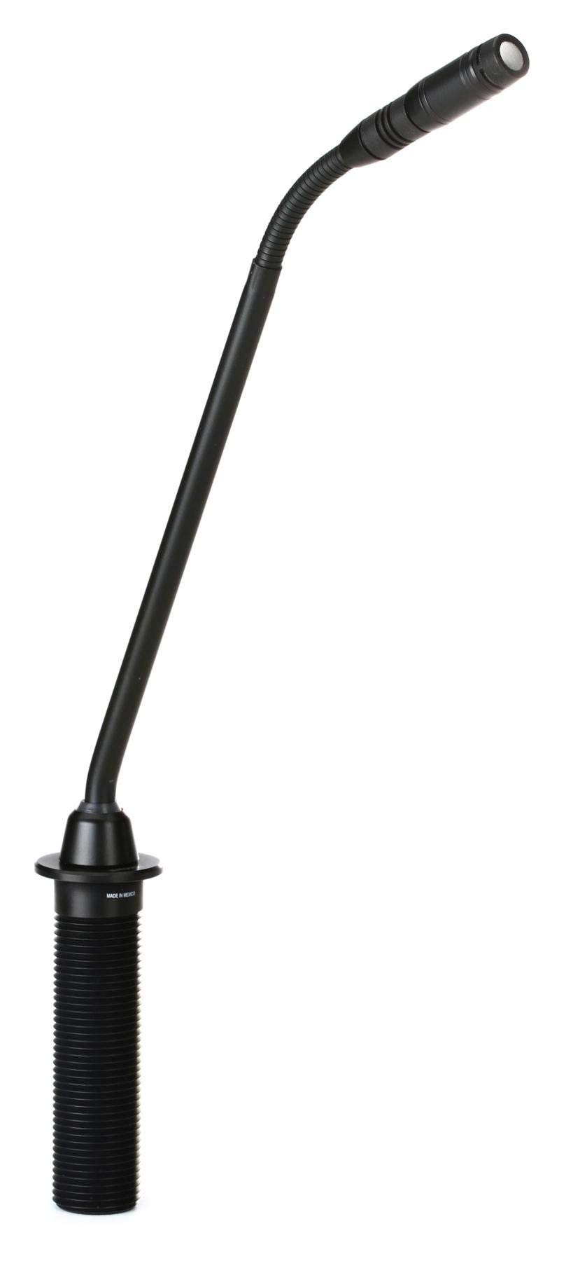Shure MX418D/C Cardioid Condenser Microphone, 18" Gooseneck, Includes Desktop Base with 10' Cable, Logic Functions, Programmable Switch, LED Indicator, Snap-Fit Foam Windscreen
