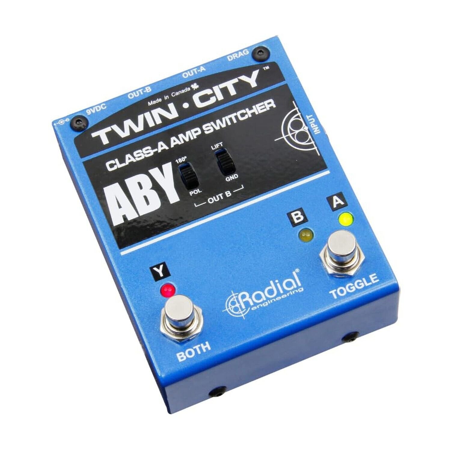 Radial Twin City Active ABY Amp Switcher Bundle with Pig Hog Microphone Cable...